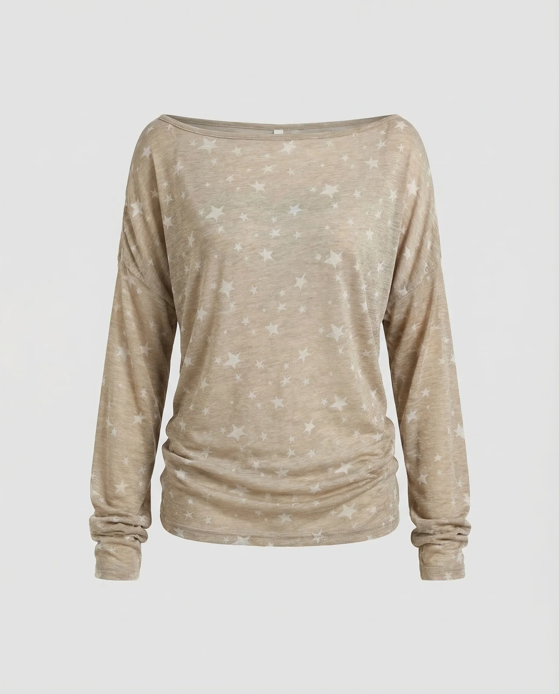 Damen Feinstrick Shirt Sterne - Image 5