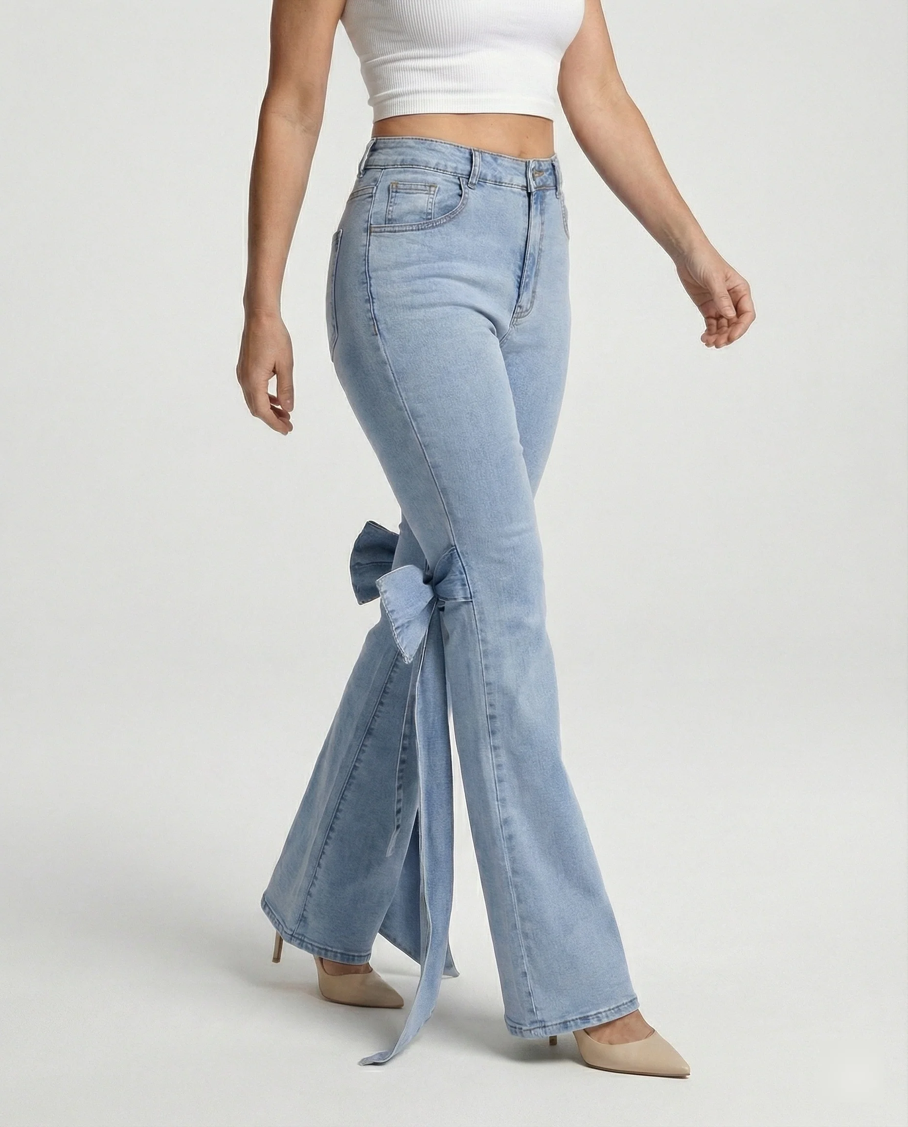 Damen Jeans High Waist Schlag