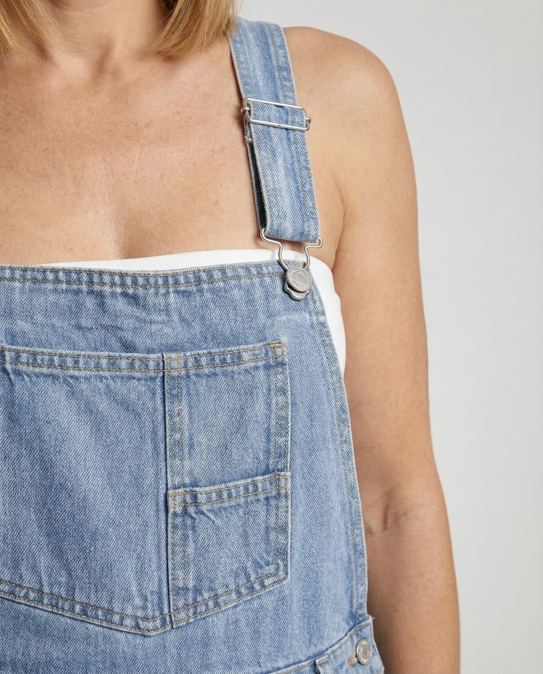 Damen Latzhose Jeans Schlag - Image 5