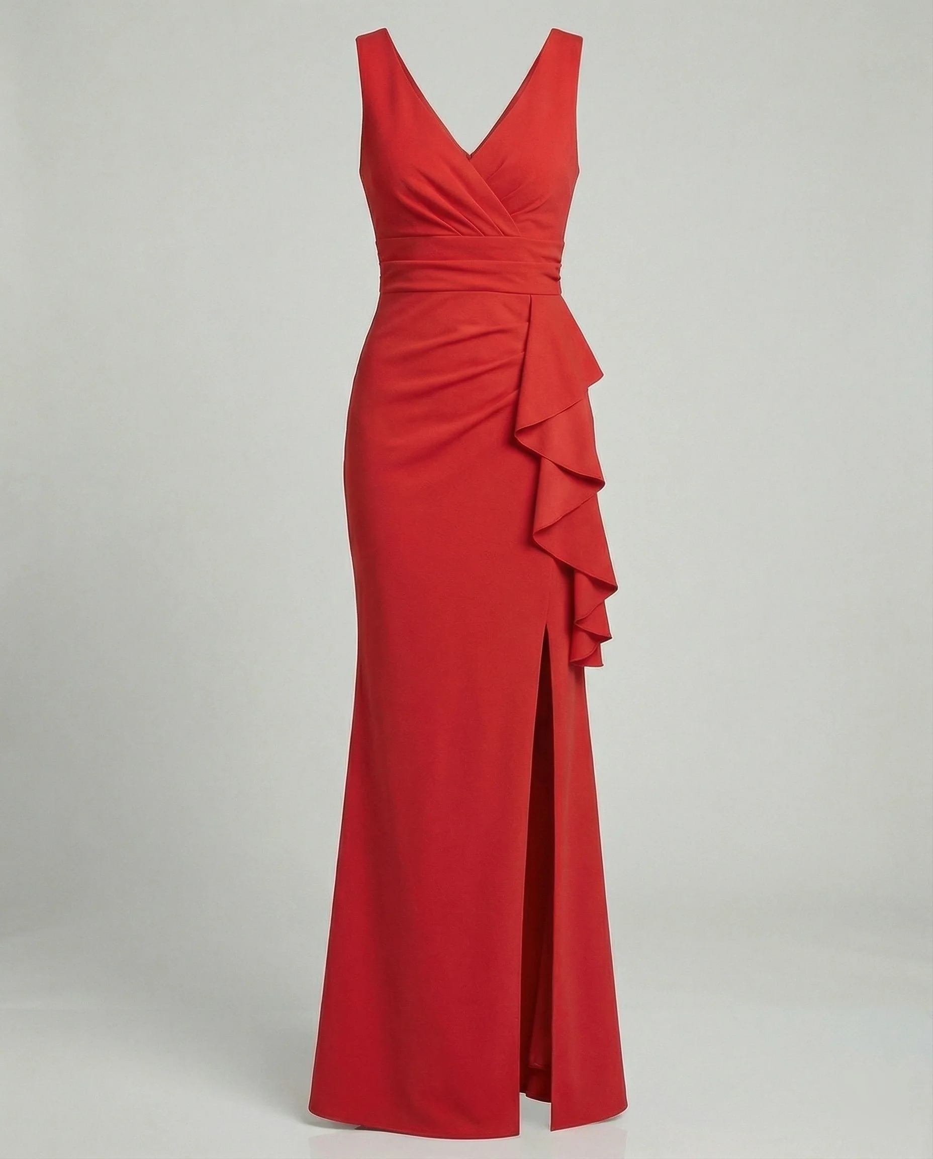 Figurbetontes Abendkleid mit V-Ausschnitt - Image 4