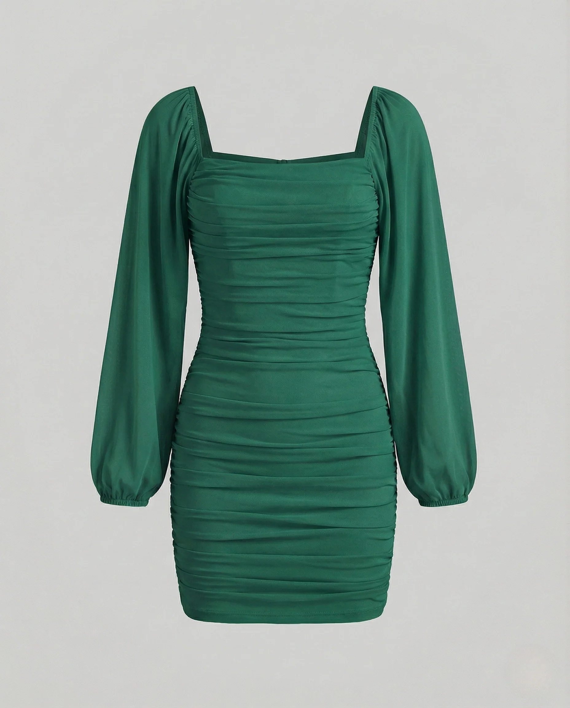 Damen Figurbetontes Minikleid mit Ballonärmeln - Image 10