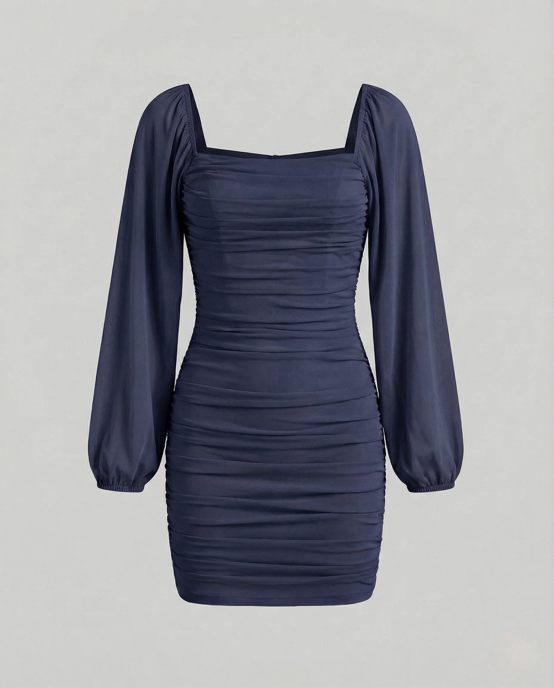 Damen Figurbetontes Minikleid mit Ballonärmeln - Image 6