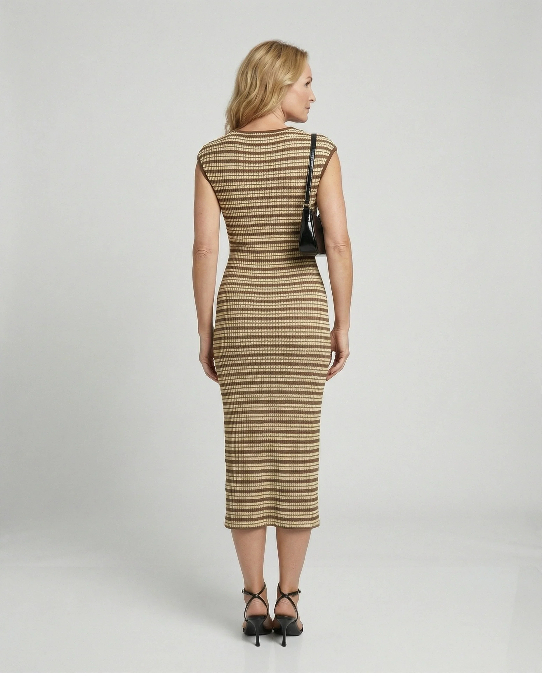 Damen Strick Midikleid figurbetont - Image 4