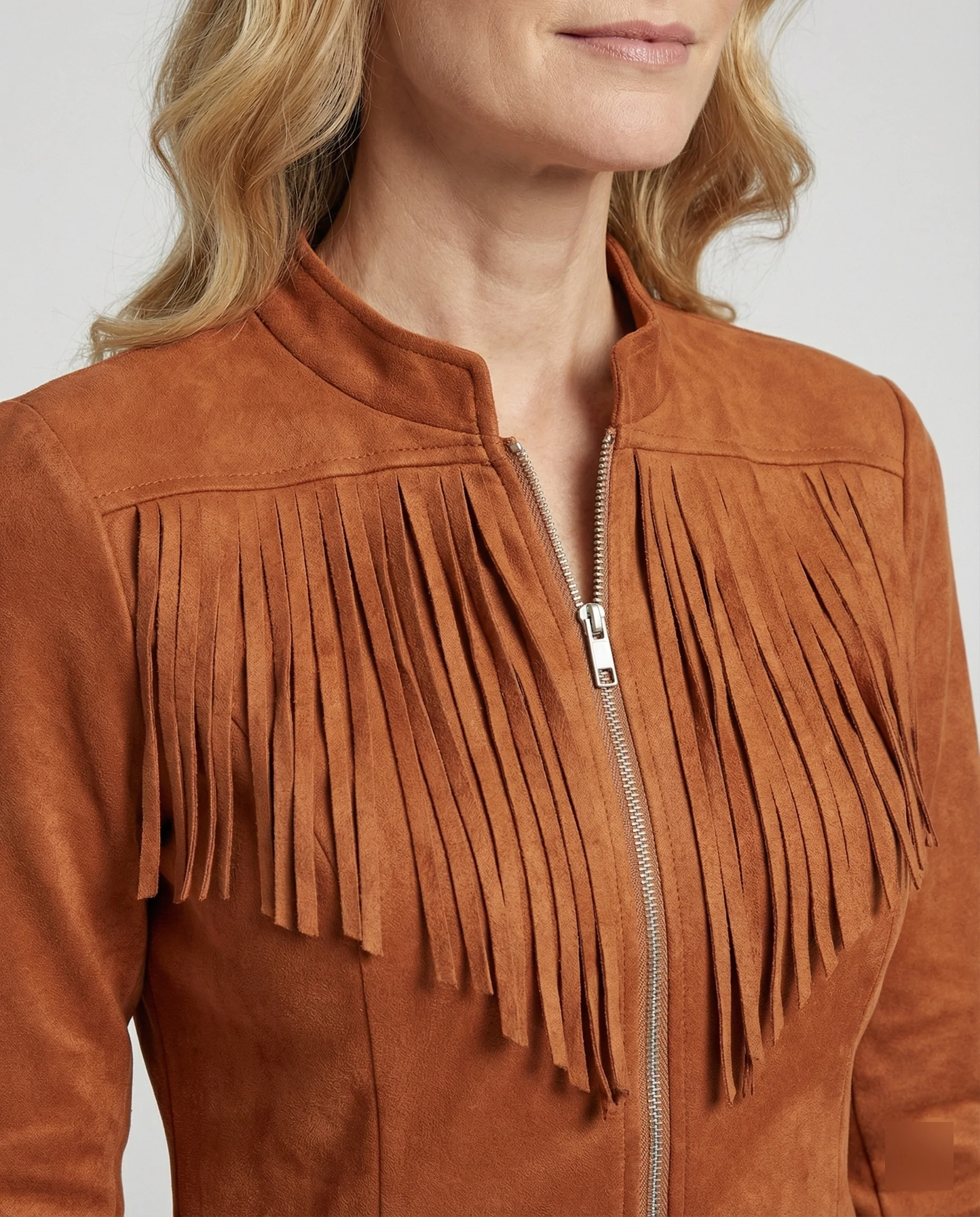 Damen Freizeitkleid figurbetont Wildlederoptik - Image 2