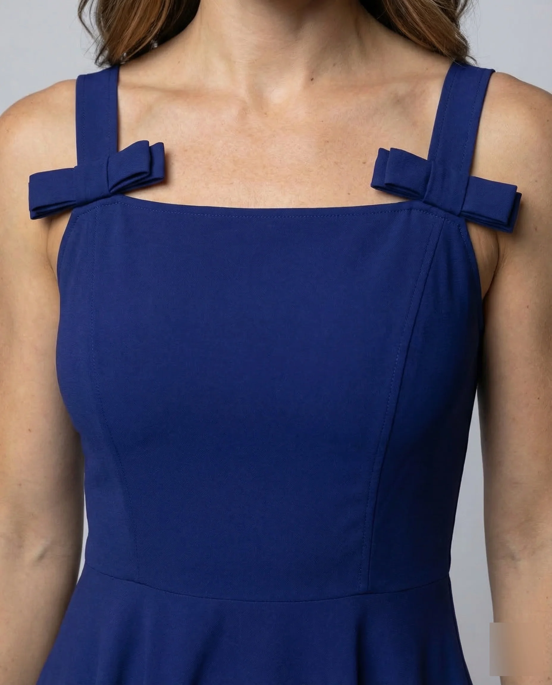 Damen Kleid Tellerrock Figurbetont - Image 3