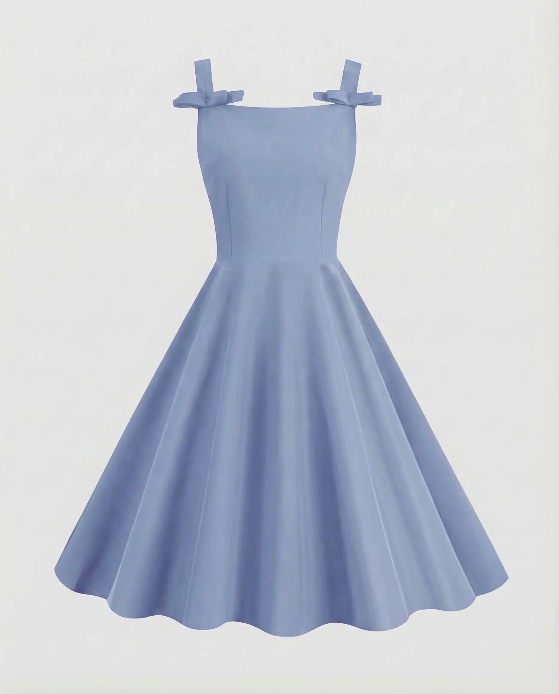 Damen Kleid Tellerrock Figurbetont - Image 8