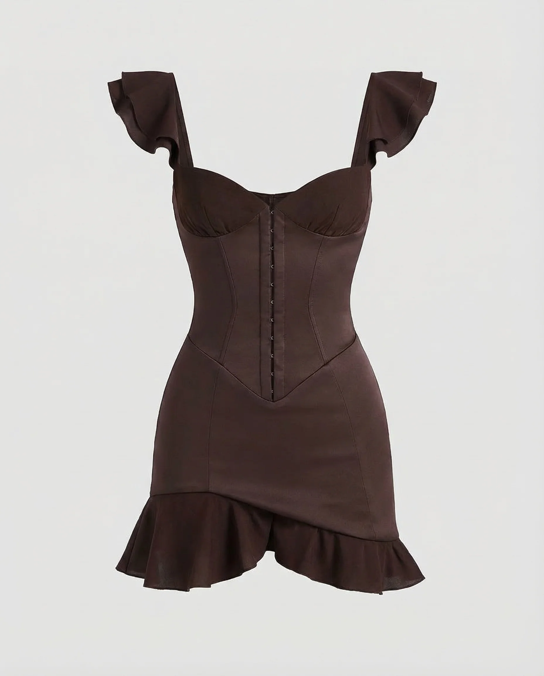 Damen Korsett Minikleid Herz Ausschnitt - Image 5