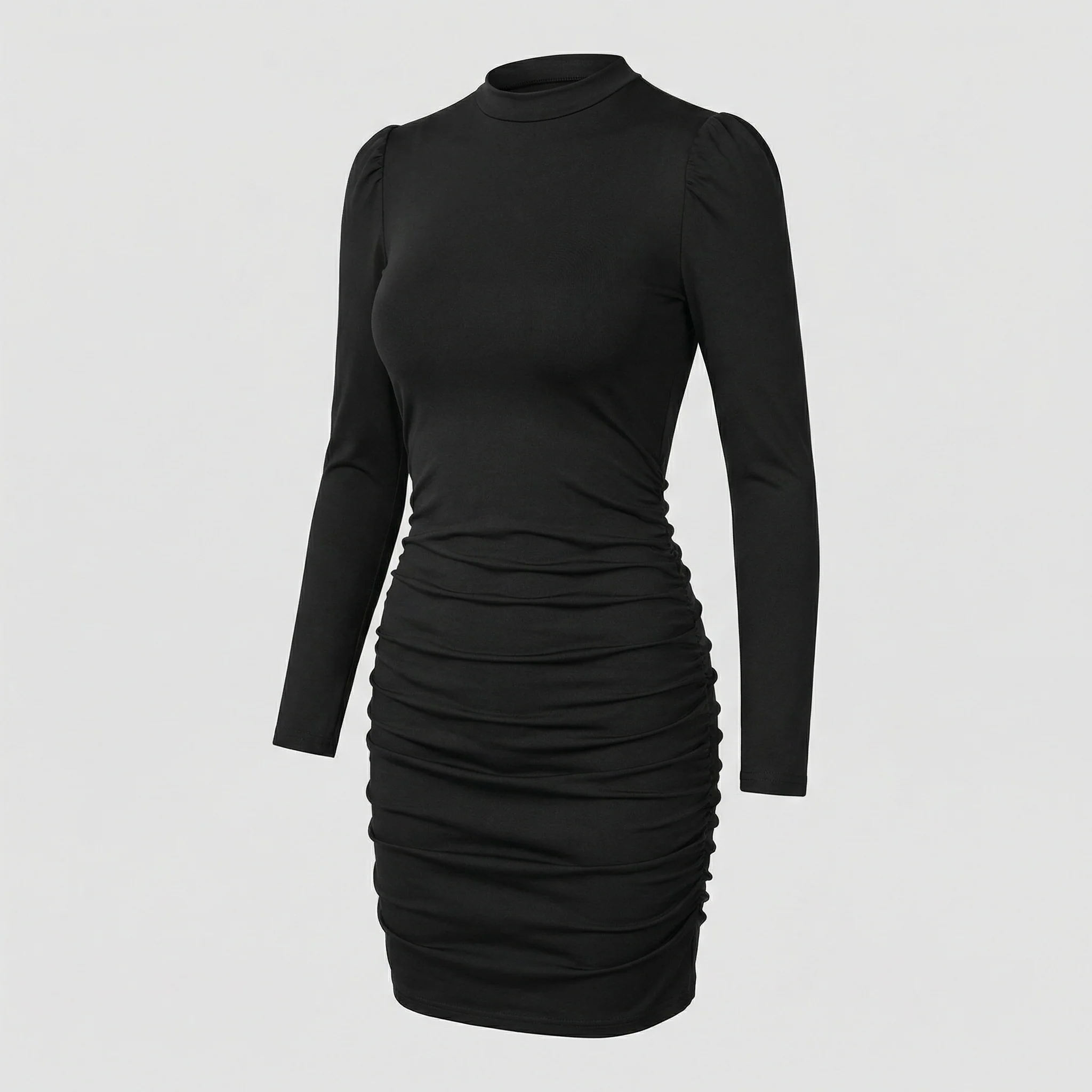 Damen Minikleid Langarm figurbetont - Image 5