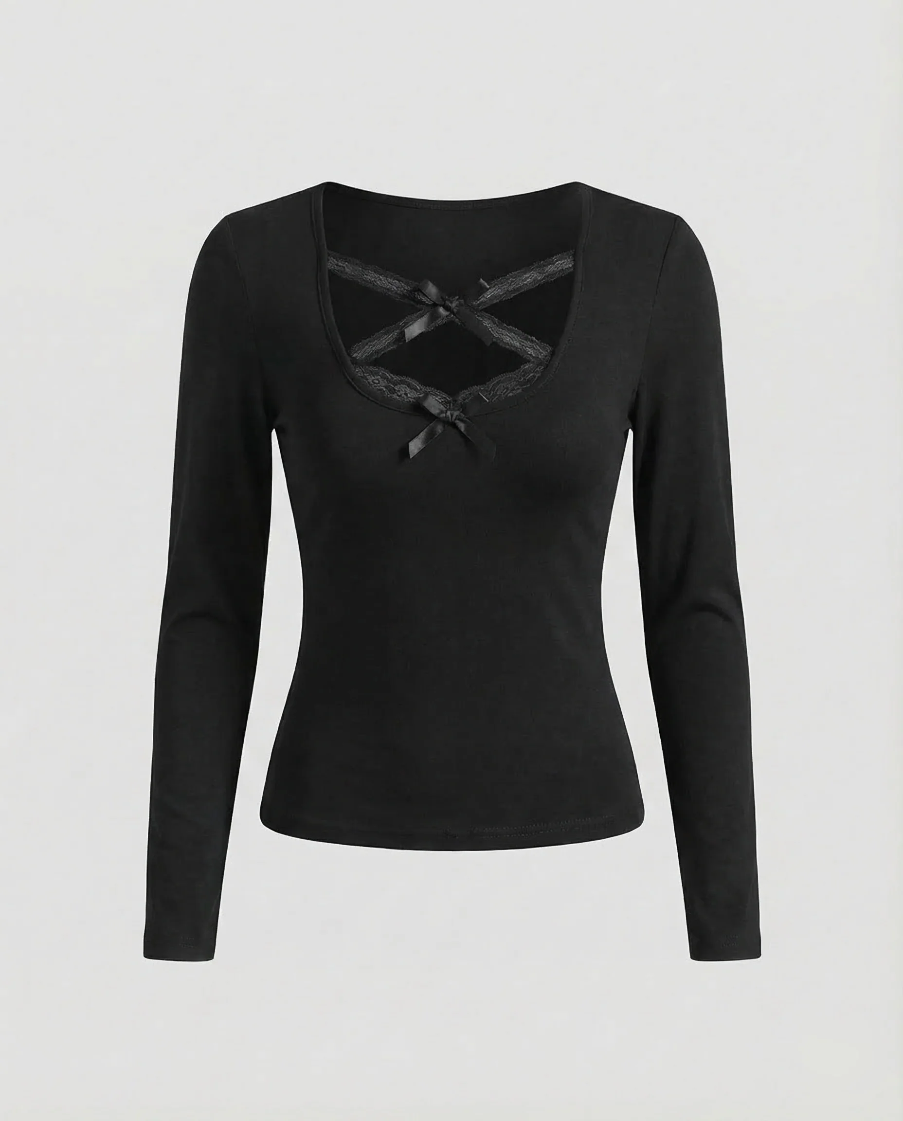 Damen Langarmshirt Spitze - Image 6