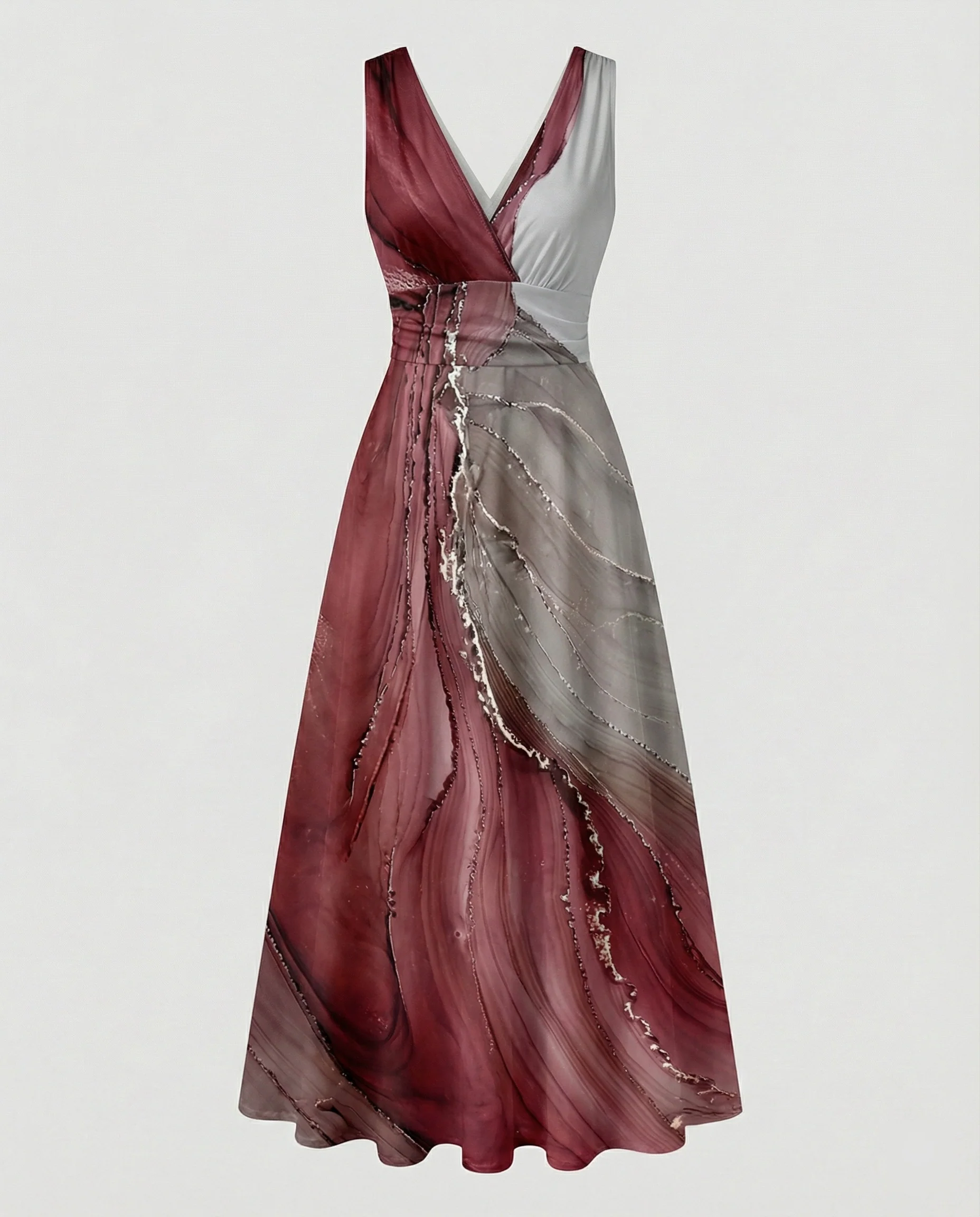 Damen Abendkleid elegant V-Ausschnitt - Image 14