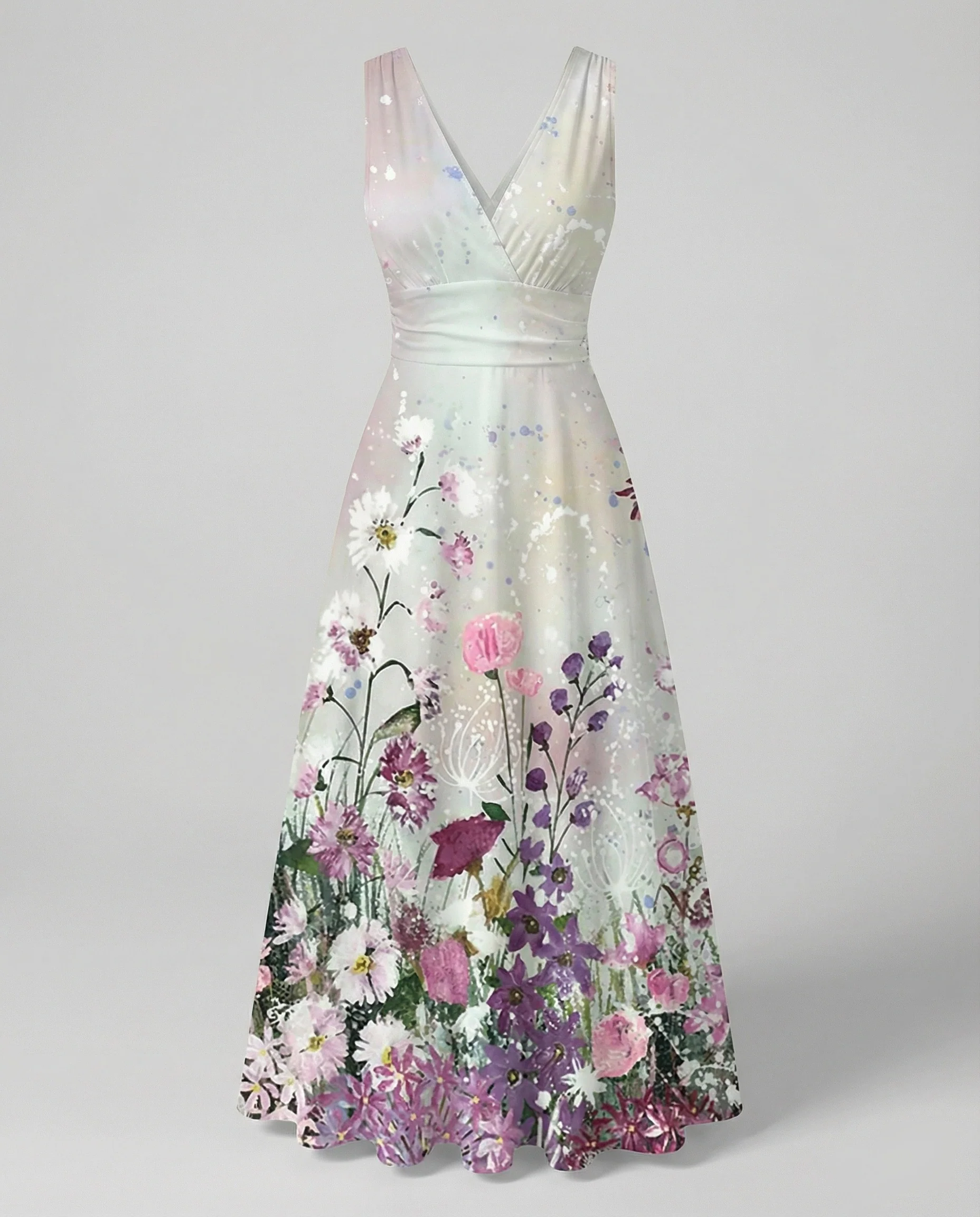 Damen Abendkleid elegant V-Ausschnitt - Image 2