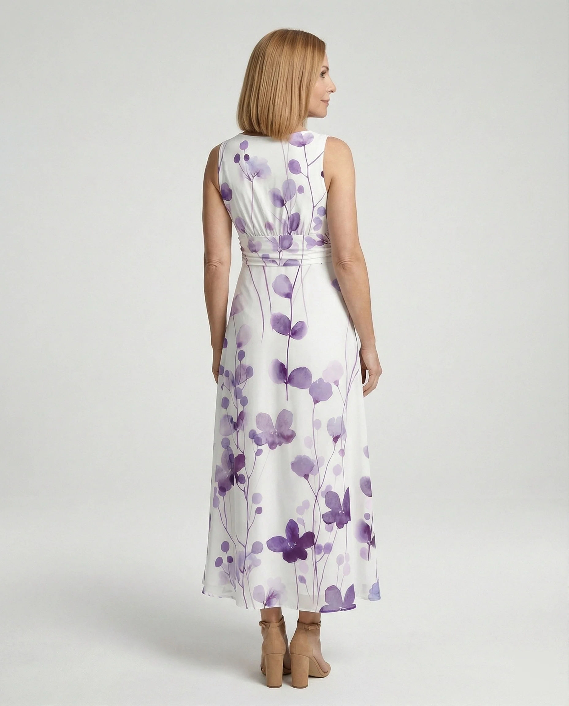 Damen Abendkleid elegant V-Ausschnitt - Image 3