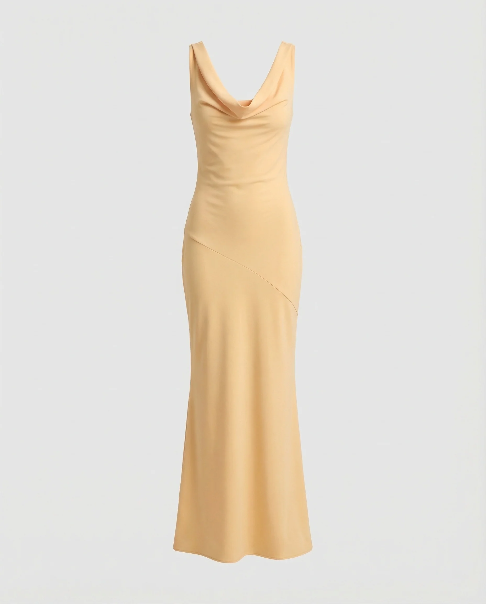 Elegantes Maxikleid mit Wasserfallkragen - Image 9
