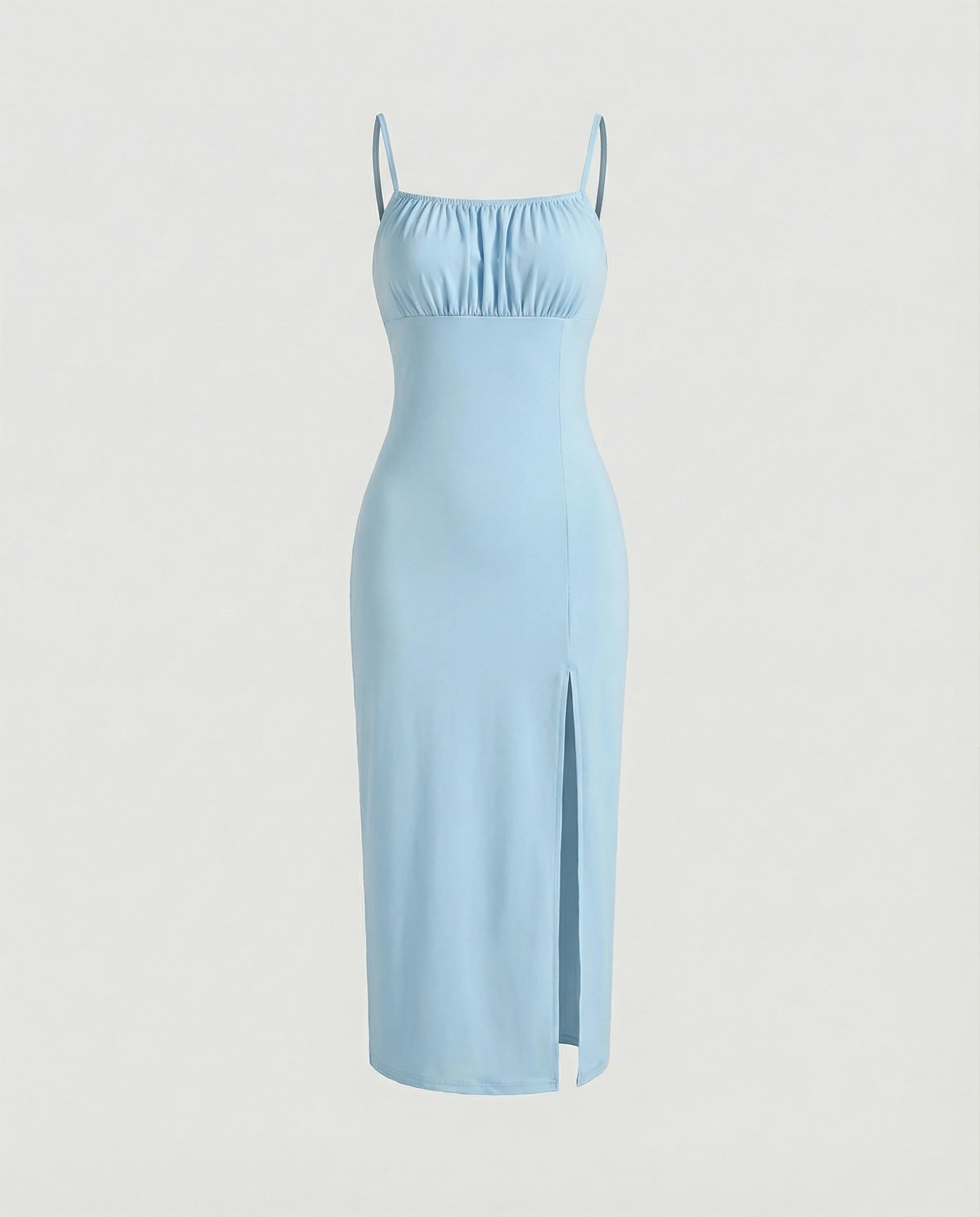 Damen Midikleid floral mit Schlitz - Image 6