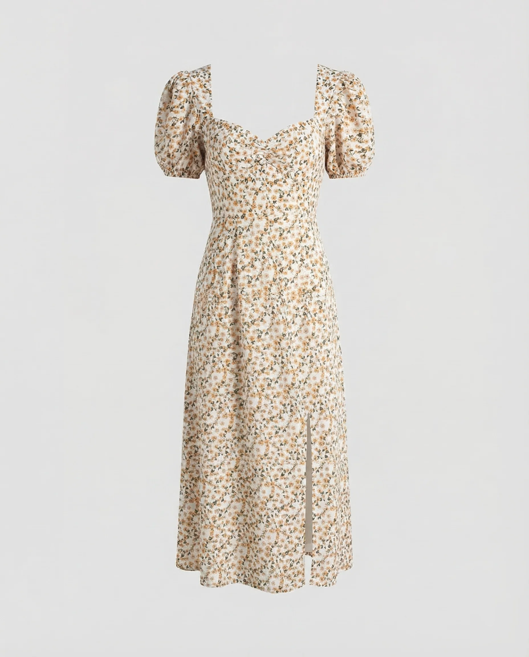 Damen Midikleid Herz Ausschnitt - Image 5