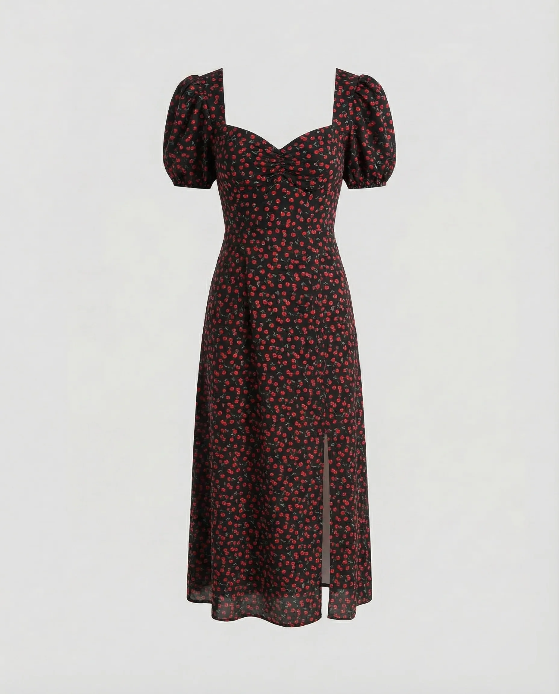 Damen Midikleid Herz Ausschnitt - Image 6