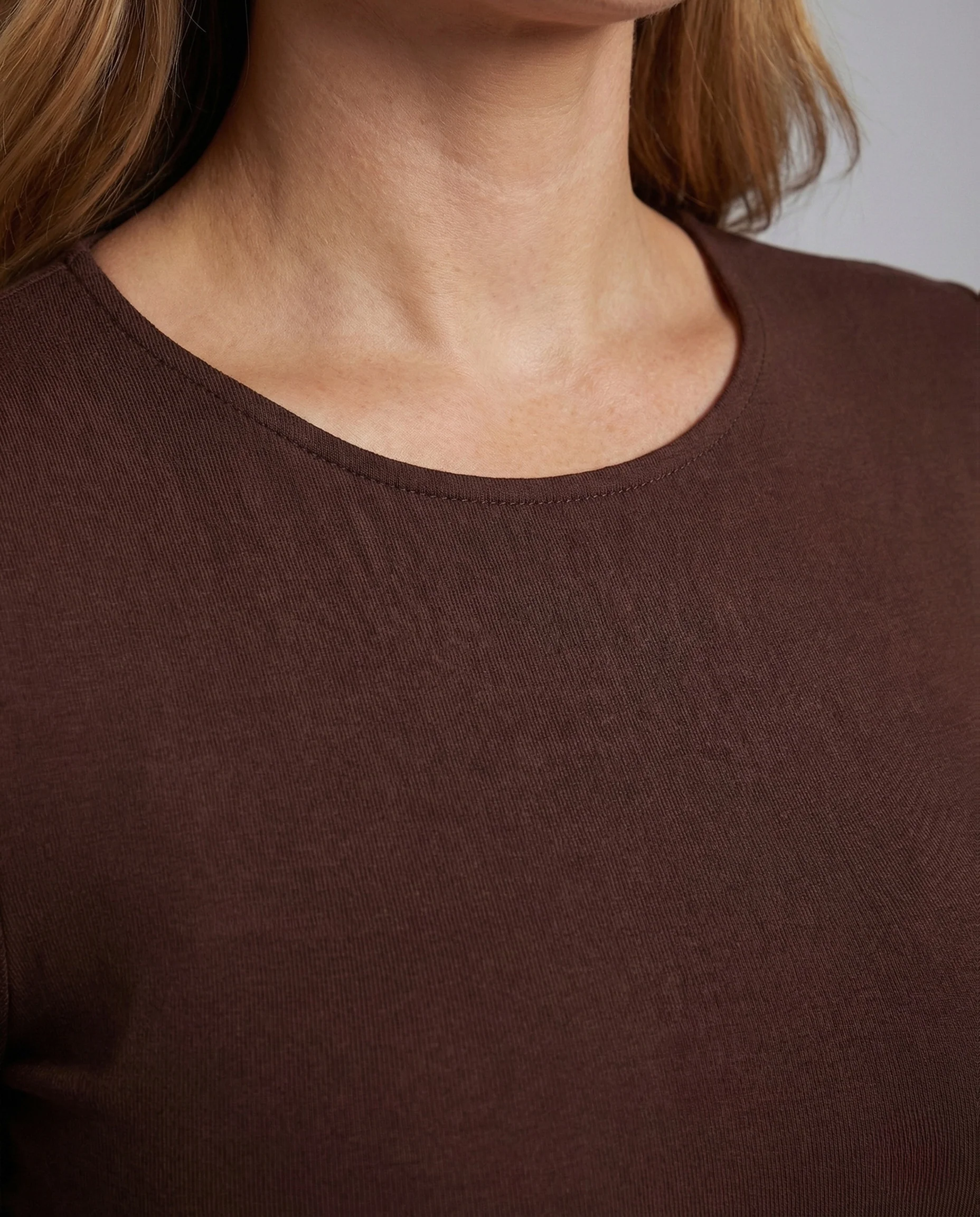 Damen Midikleid Figurbetont U Rücken Langarm - Image 3