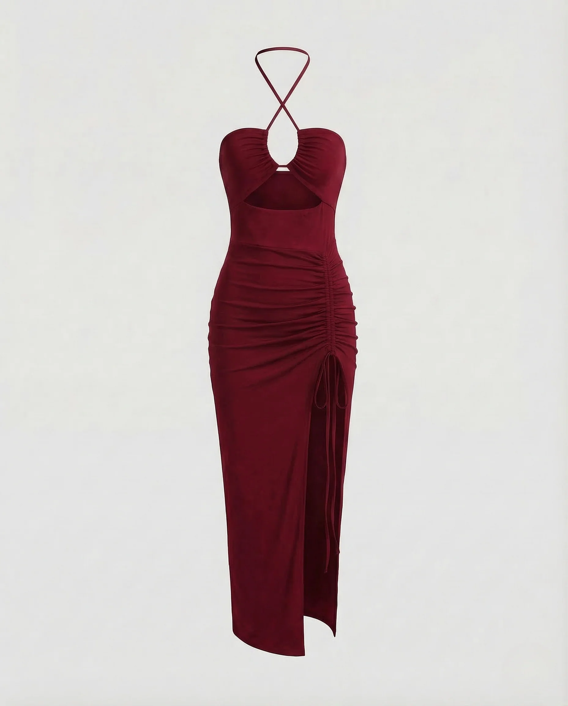 Damen Neckholder Abendkleid Cut Out - Image 6