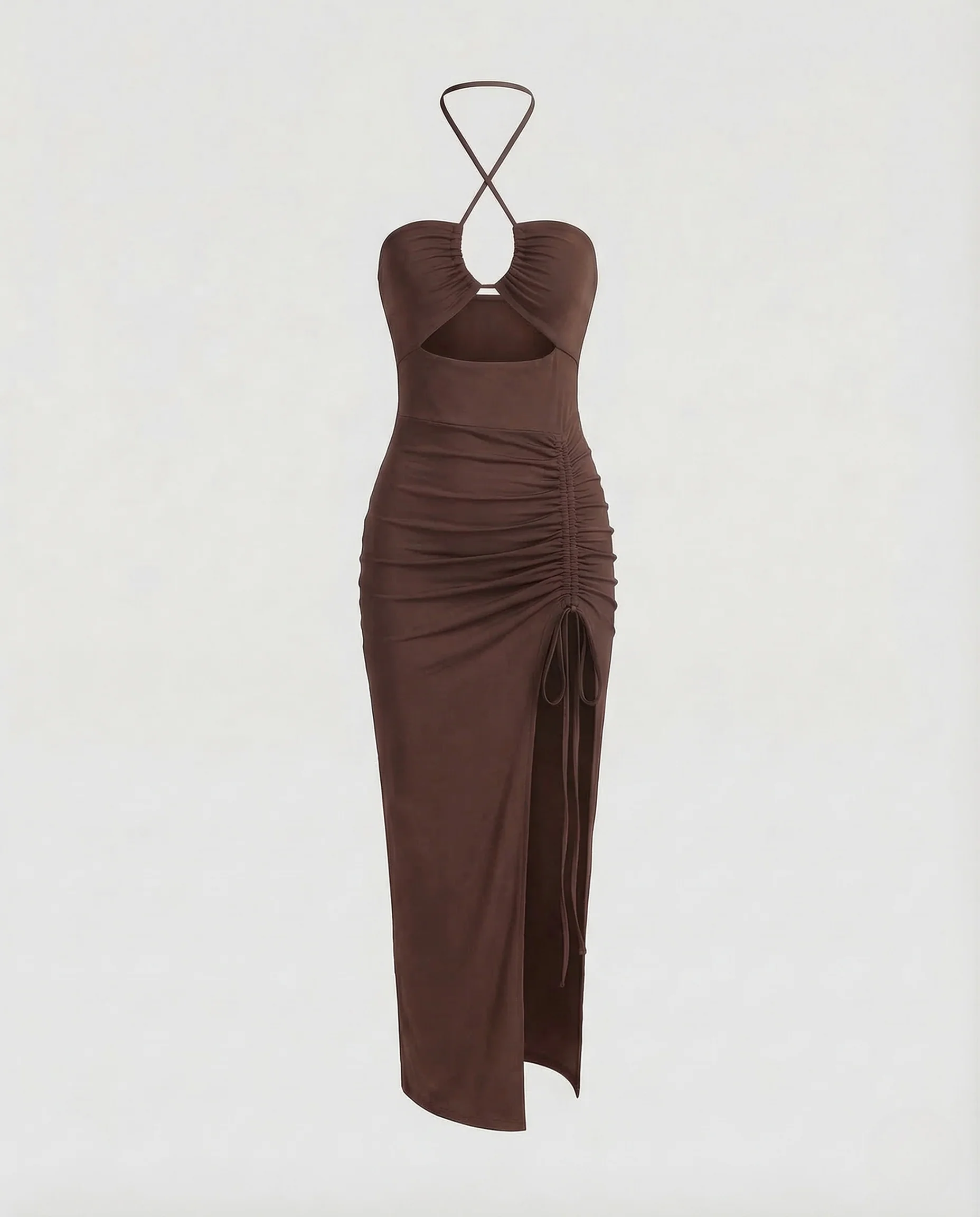 Damen Neckholder Abendkleid Cut Out - Image 7