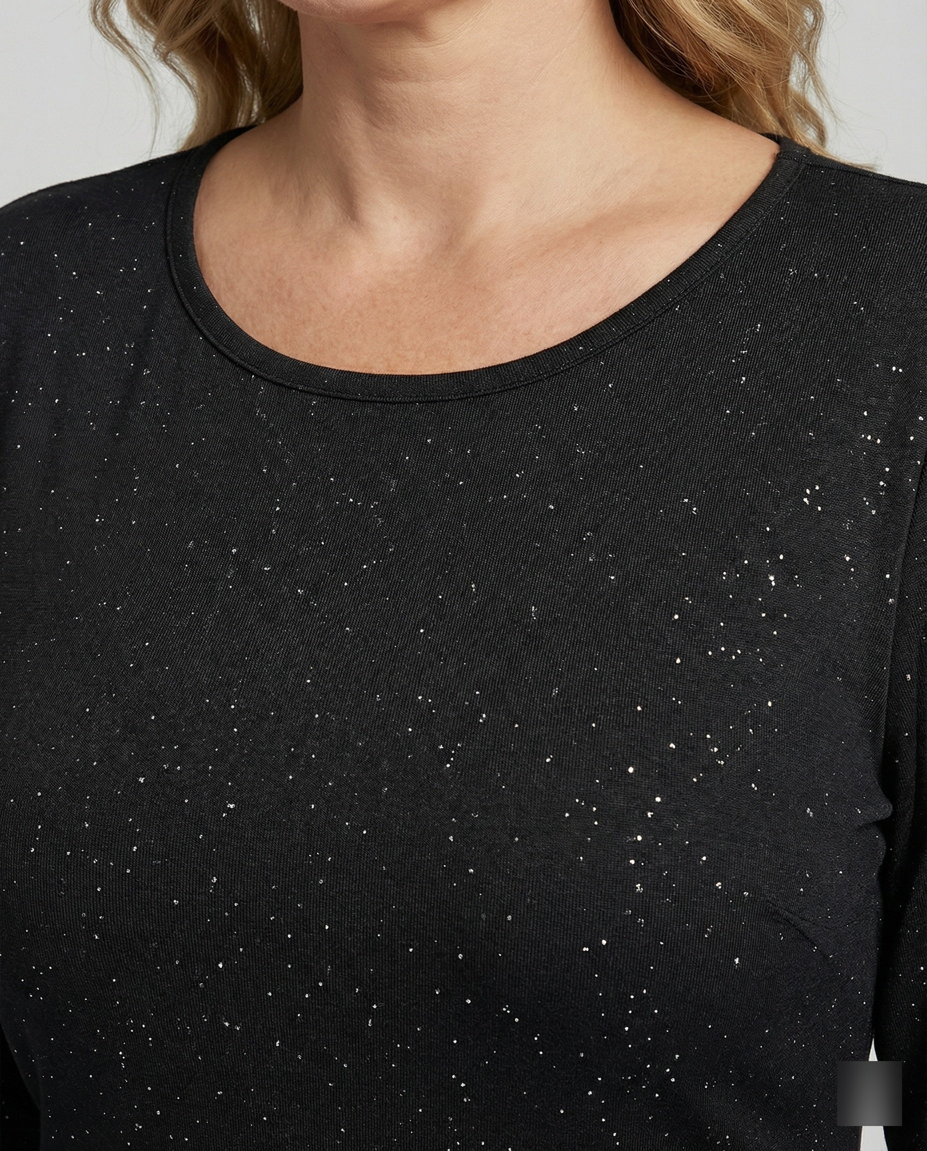 Damen Partykleid Langarm mit Glitzer - Image 4