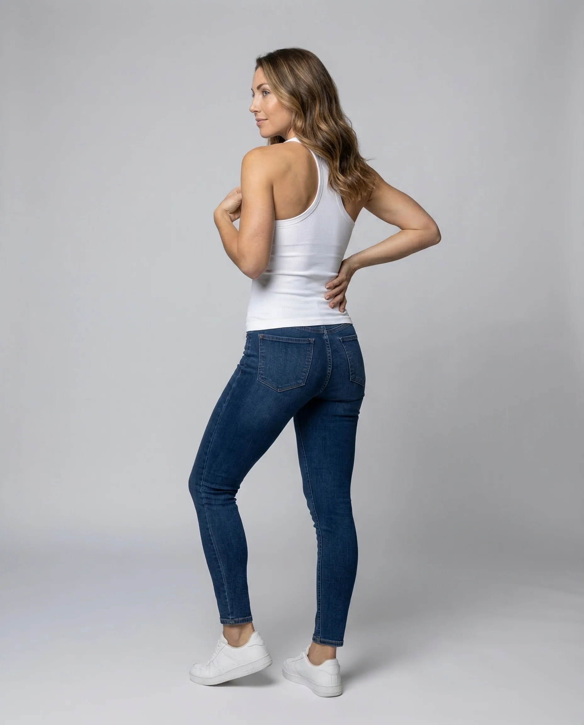 Damen Ripp Top Figurbetont - Image 3
