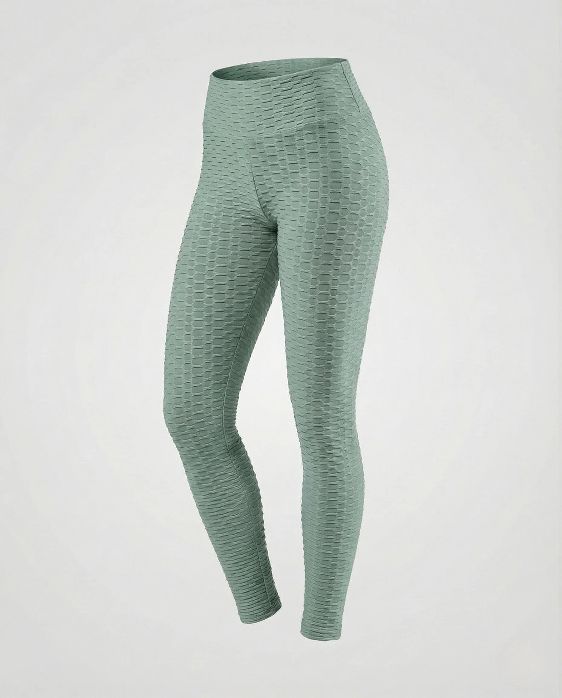 Damen Push-Up Leggings mit Wabenstruktur & hoher Taille - Image 16
