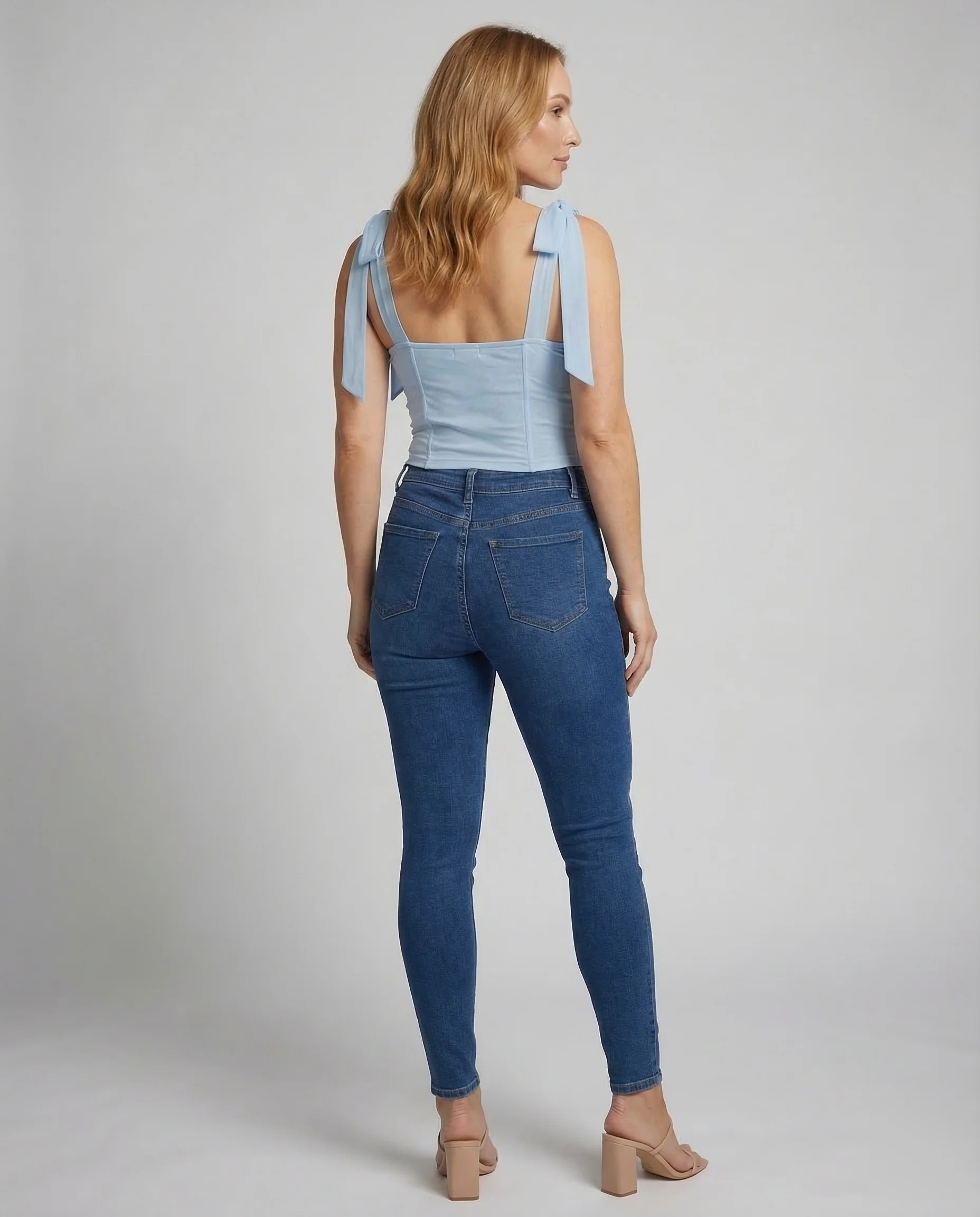 Damen Bustier Top Schleifenträger - Image 4