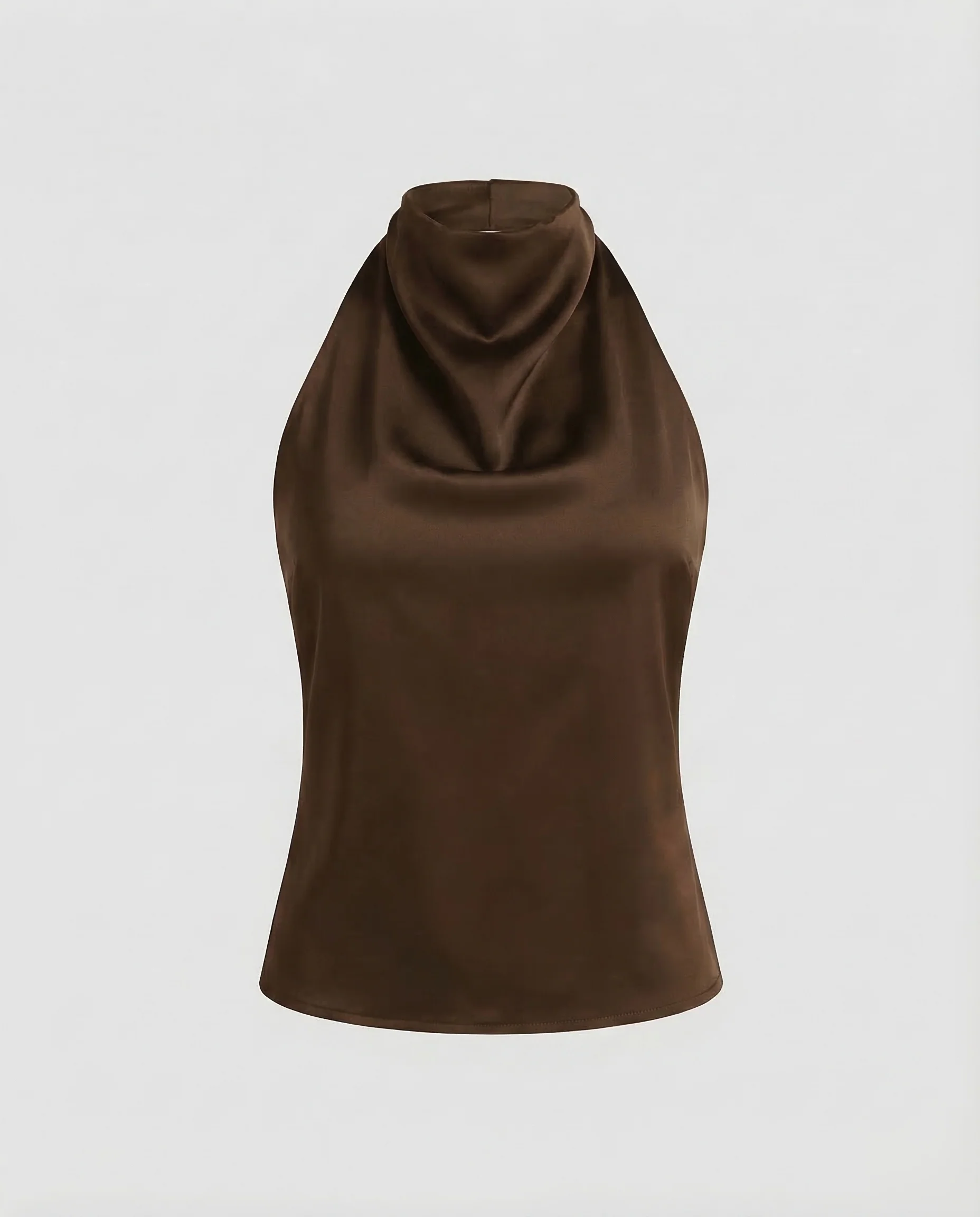 Damen Halter Top Satin - Image 7