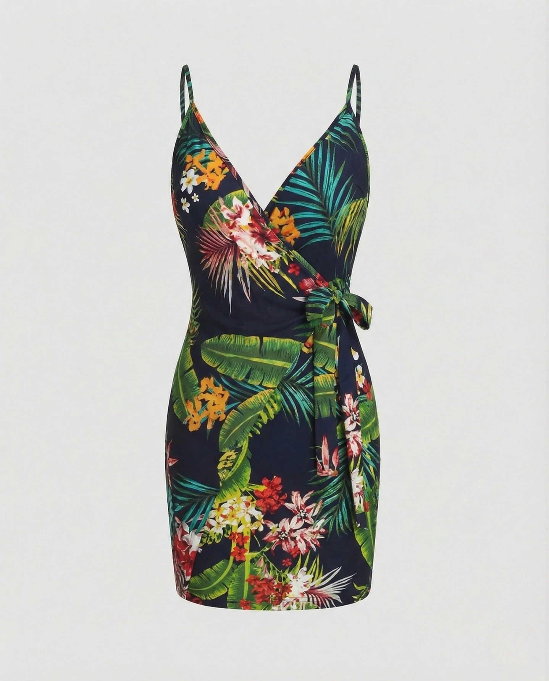 Damen Wickelkleid mit Spaghettiträgern - Image 6