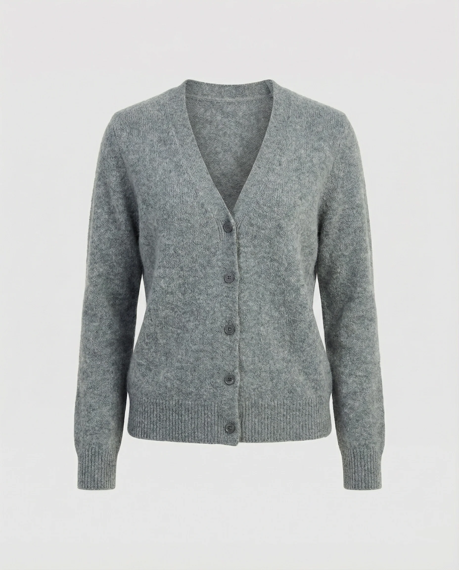 Flauschiger Kurzcardigan aus Alpaka-Mix mit verdeckter Knopfleiste und breiten Rippbündchen Heidi-Mode - Image 7