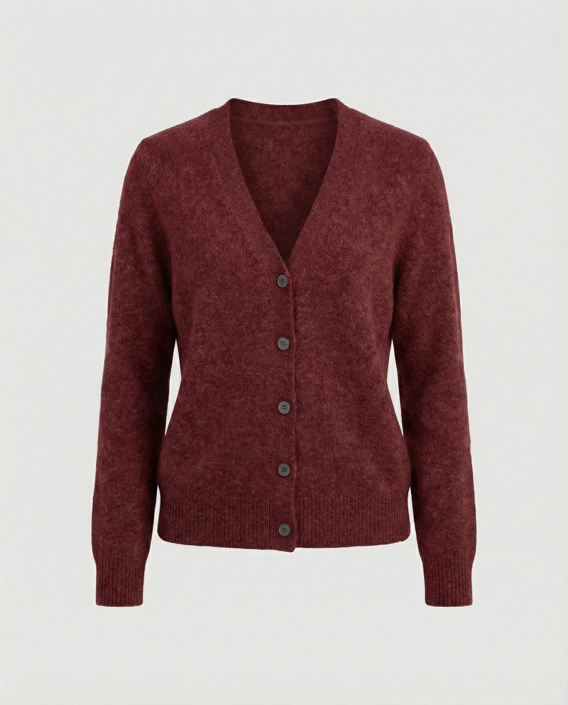 Flauschiger Kurzcardigan aus Alpaka-Mix mit verdeckter Knopfleiste und breiten Rippbündchen Heidi-Mode - Image 9