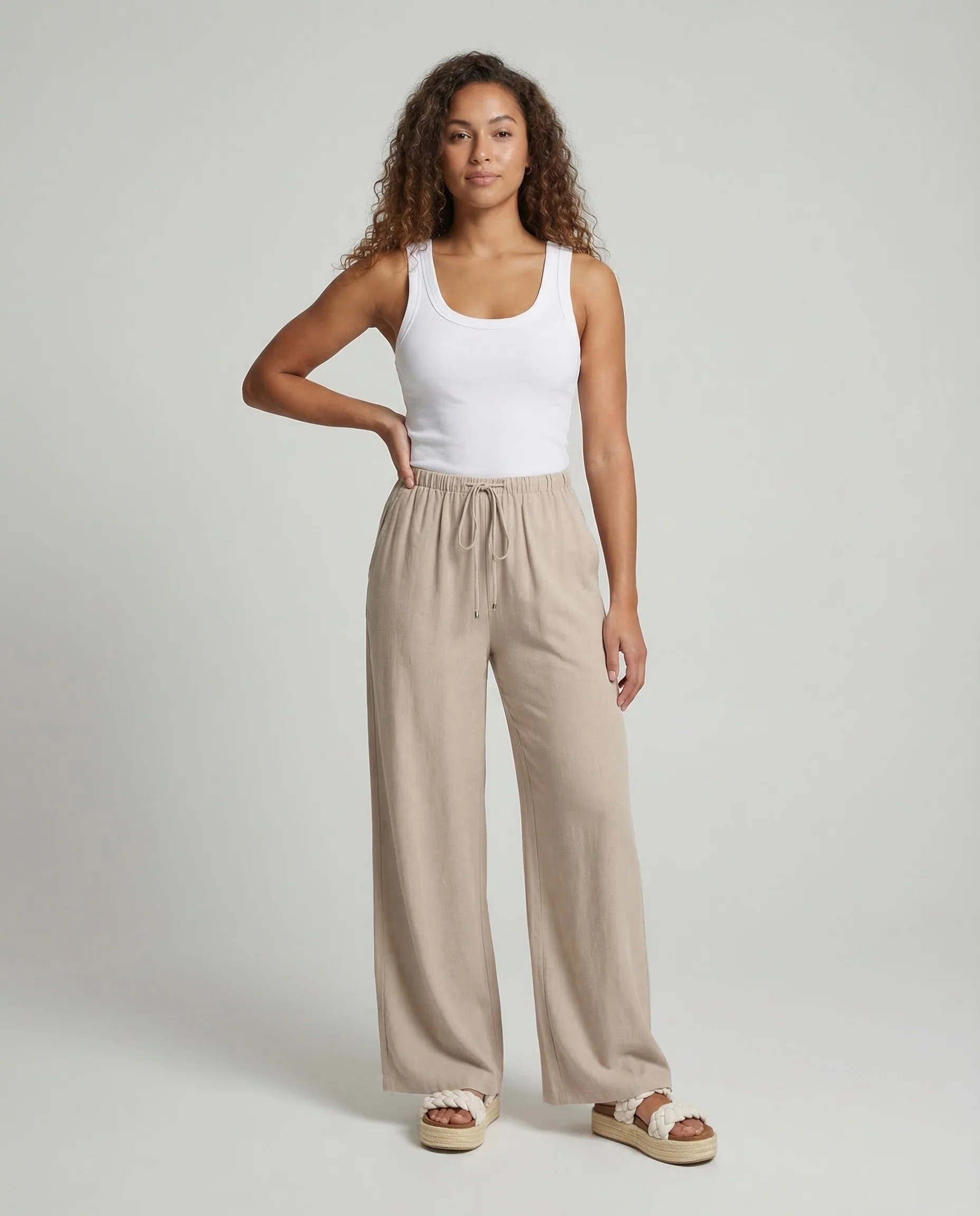 Damen Haremshose High Waist