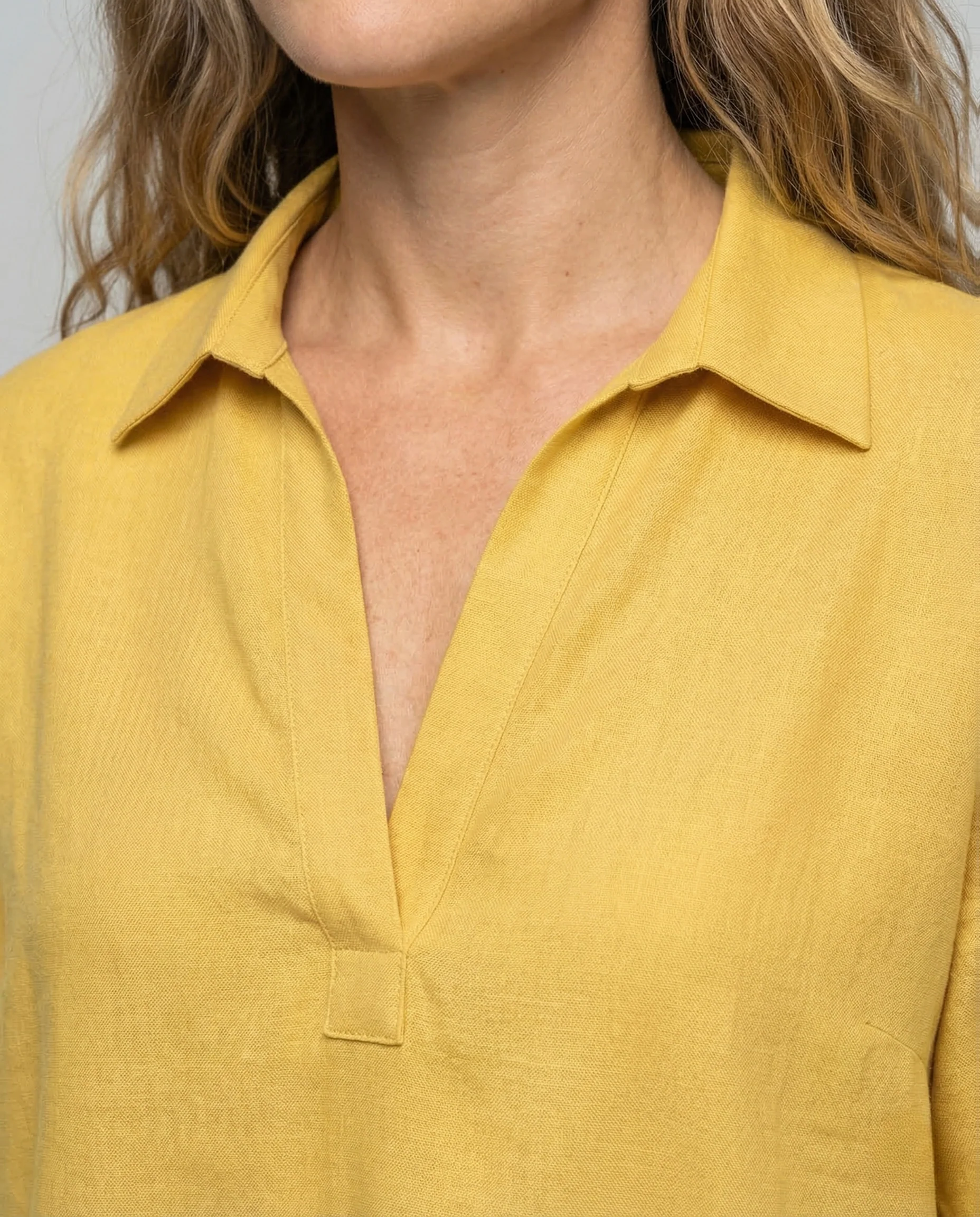 Damen Tunika Bluse V Ausschnitt - Image 3