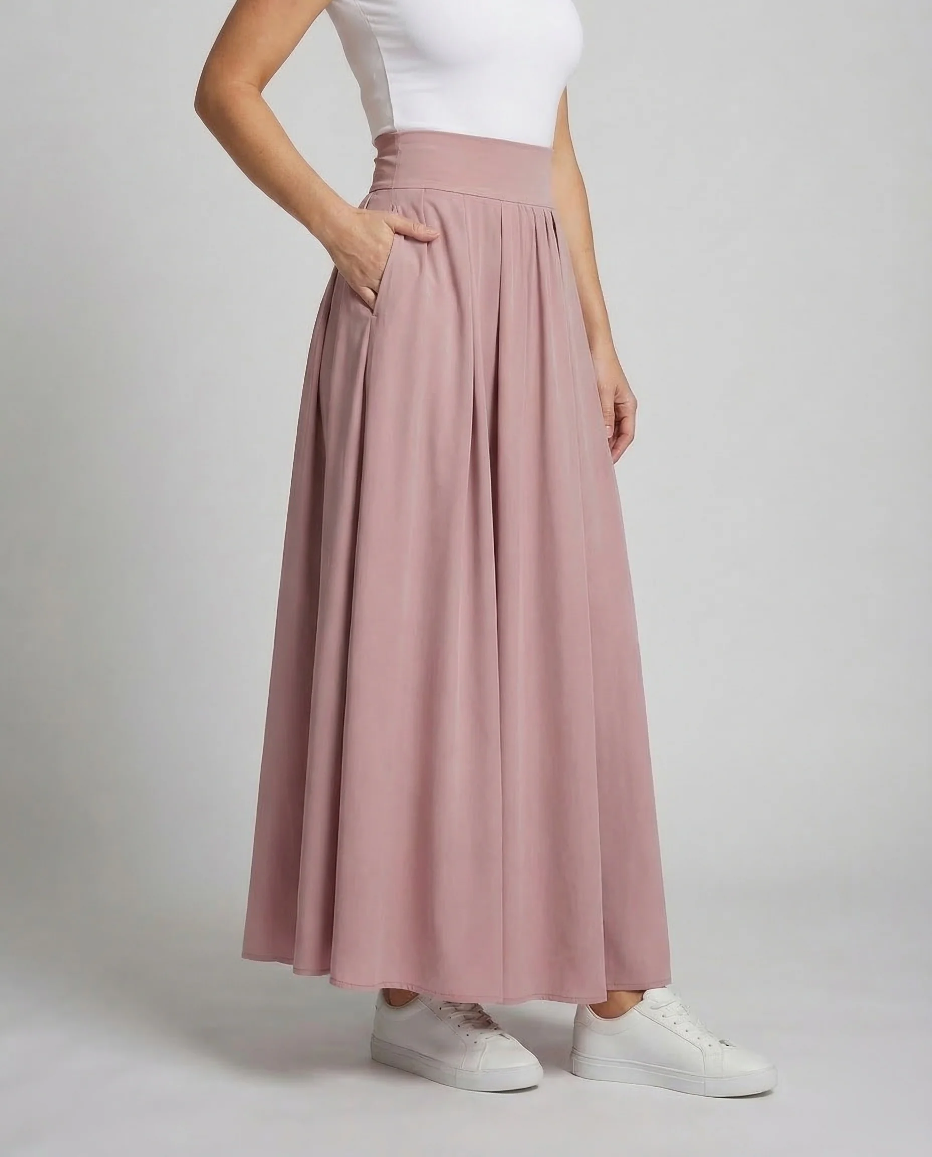 Damen Maxirock Elastischer Bund - Image 2