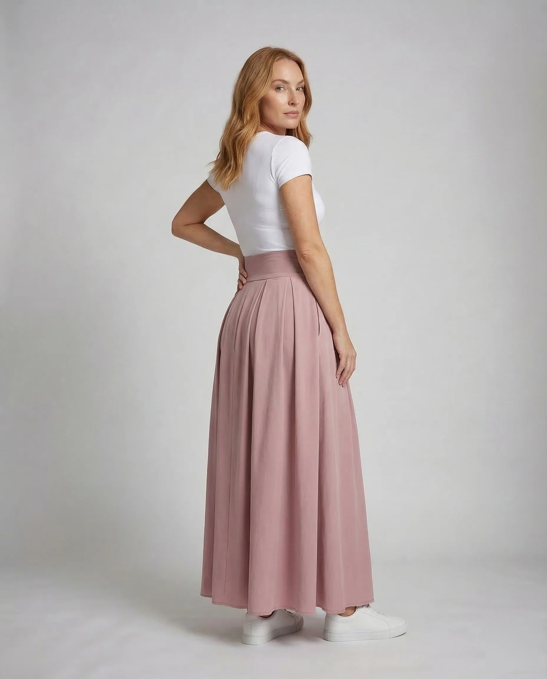 Damen Maxirock Elastischer Bund - Image 4