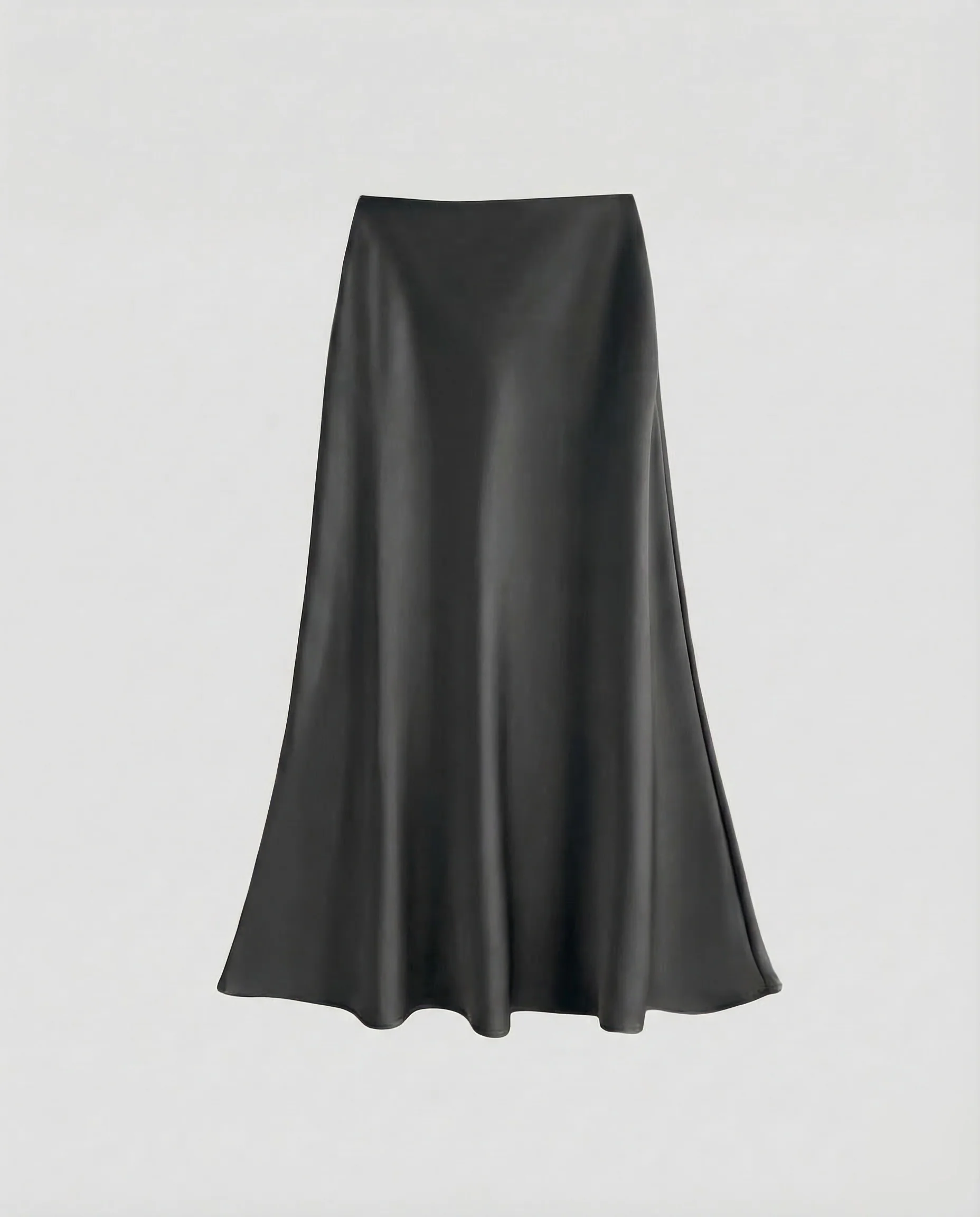 Damen Satin Midirock Schrägschnitt - Image 11