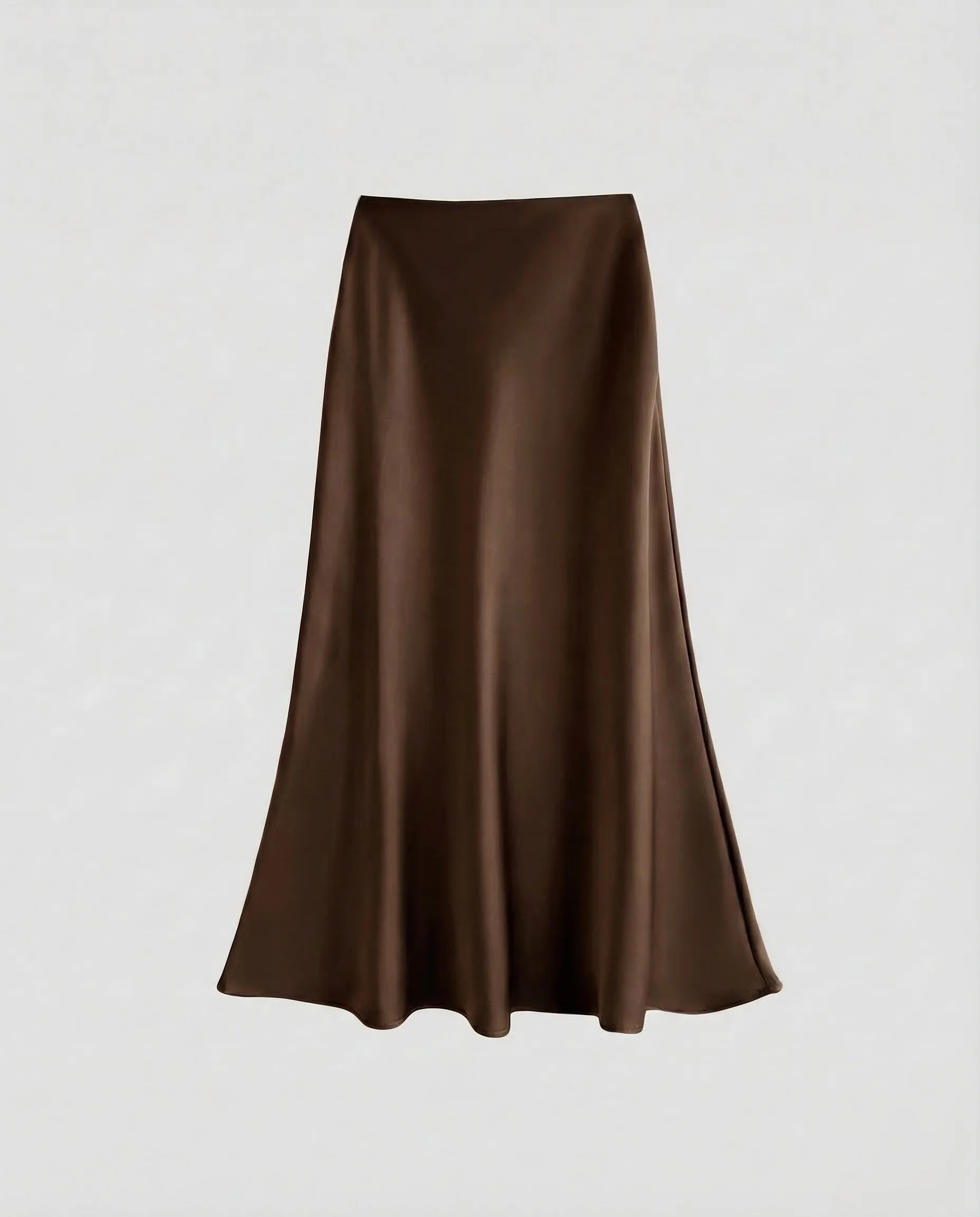 Damen Satin Midirock Schrägschnitt - Image 16