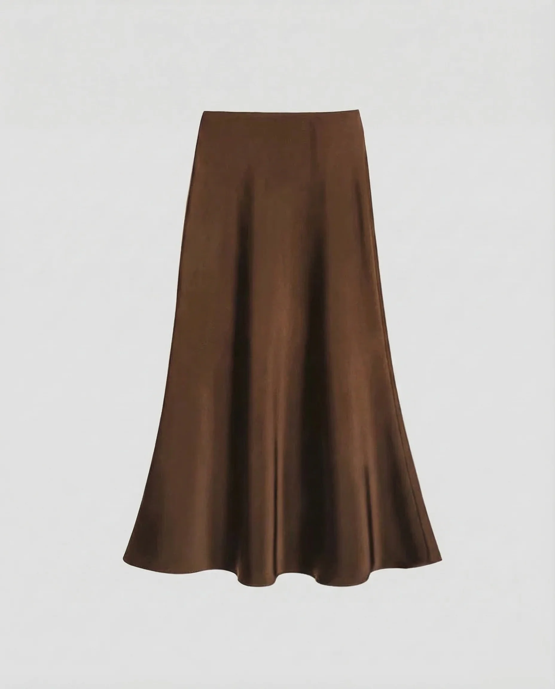 Damen Satin Midirock Schrägschnitt - Image 17