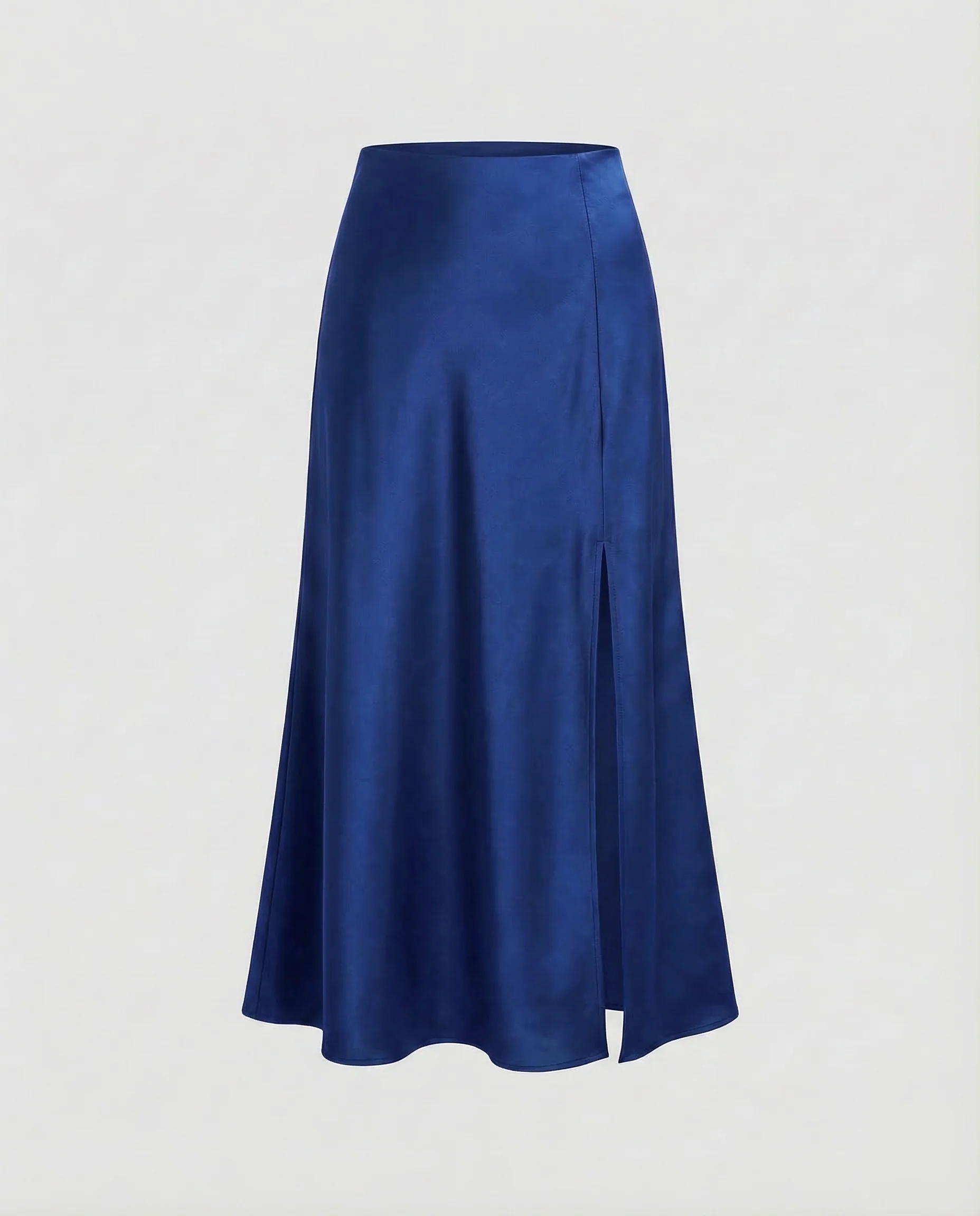 Damen Midirock Satin Schrägschnitt - Image 6