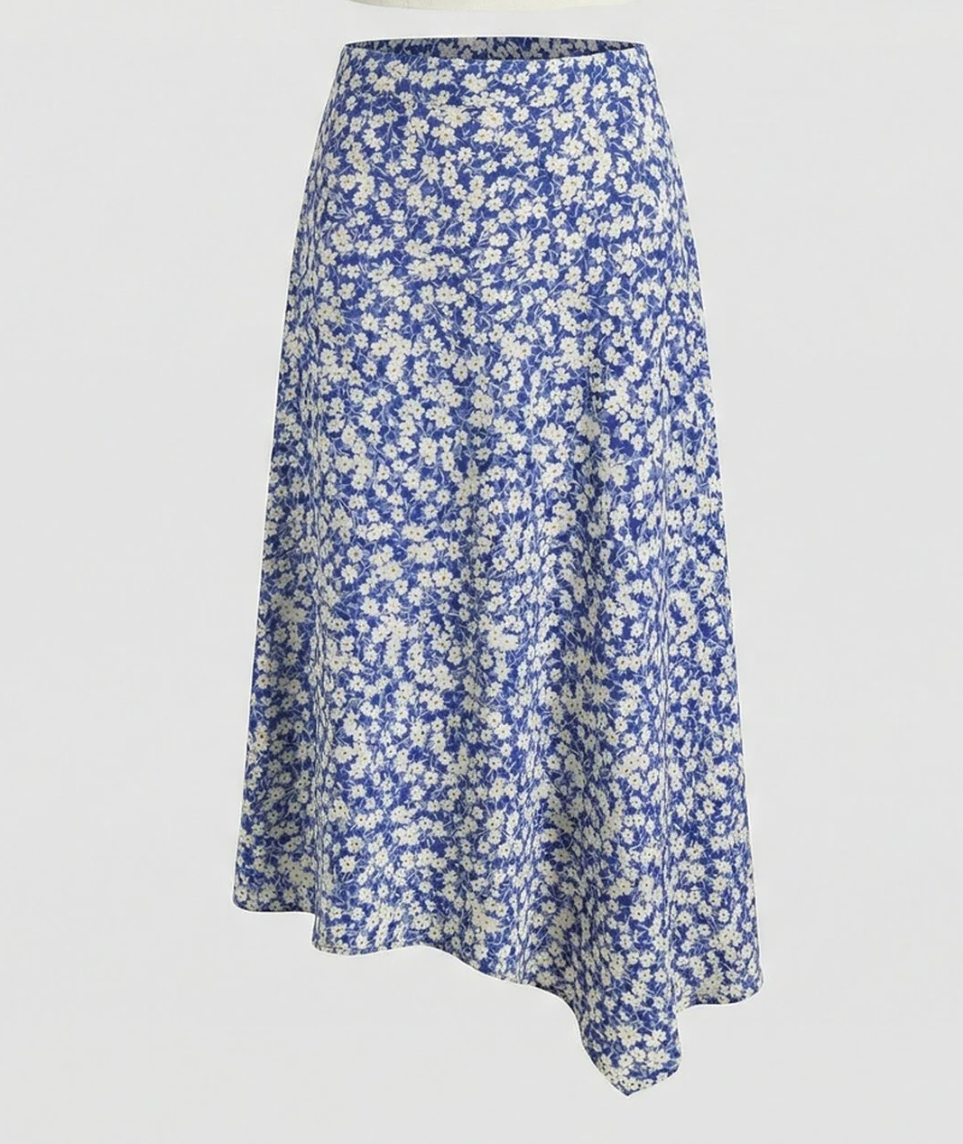 Midirock Damen Asymmetrisch Floral - Image 5