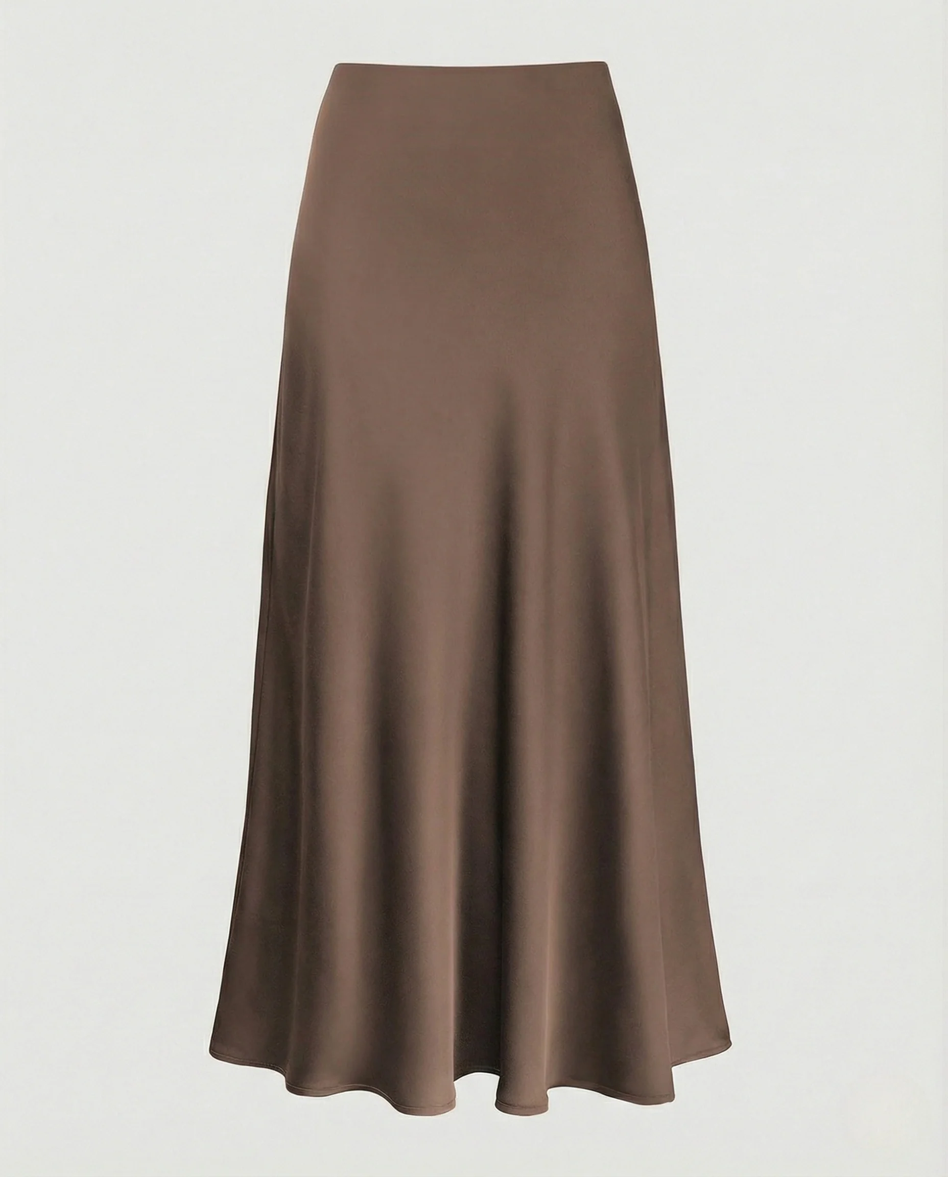 Maxirock Damen Satin A-Linie - Image 14