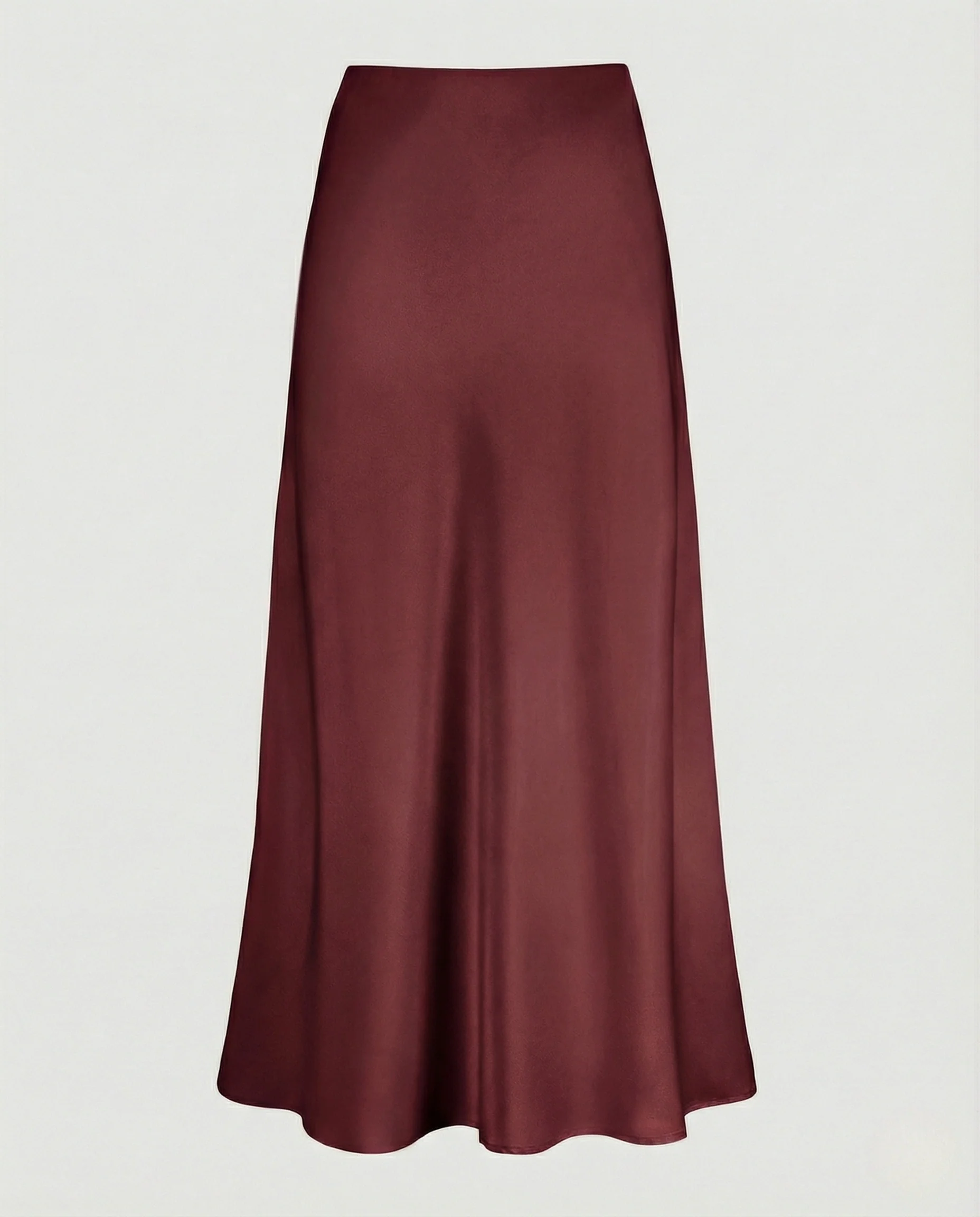 Maxirock Damen Satin A-Linie - Image 15
