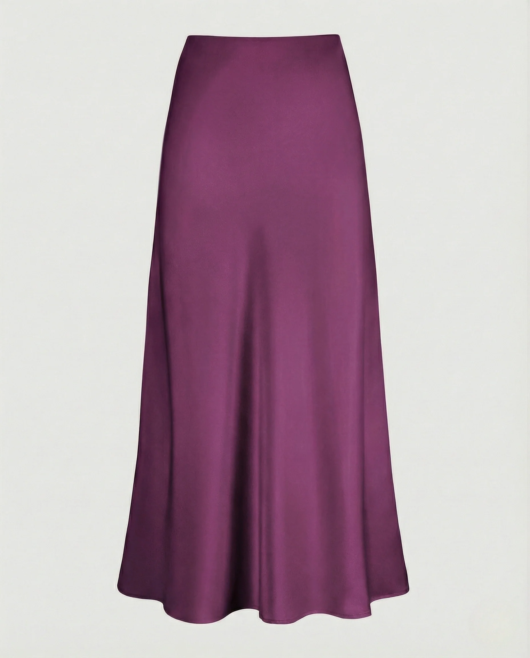 Maxirock Damen Satin A-Linie - Image 9
