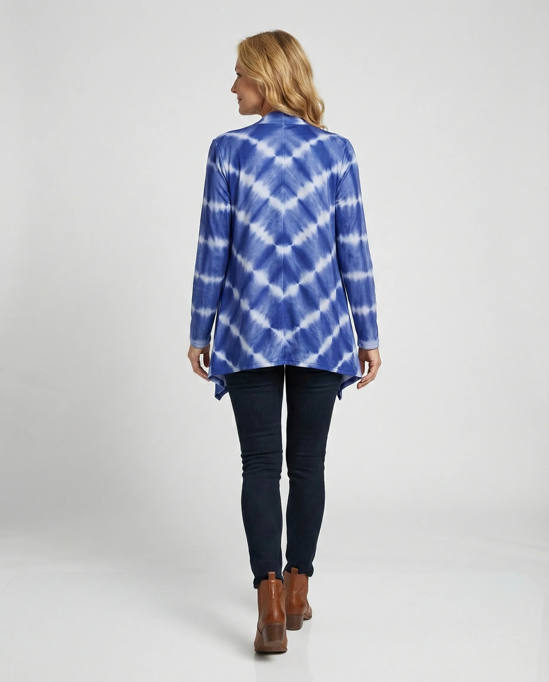 Damen Cardigan Wasserfall Batik - Image 3