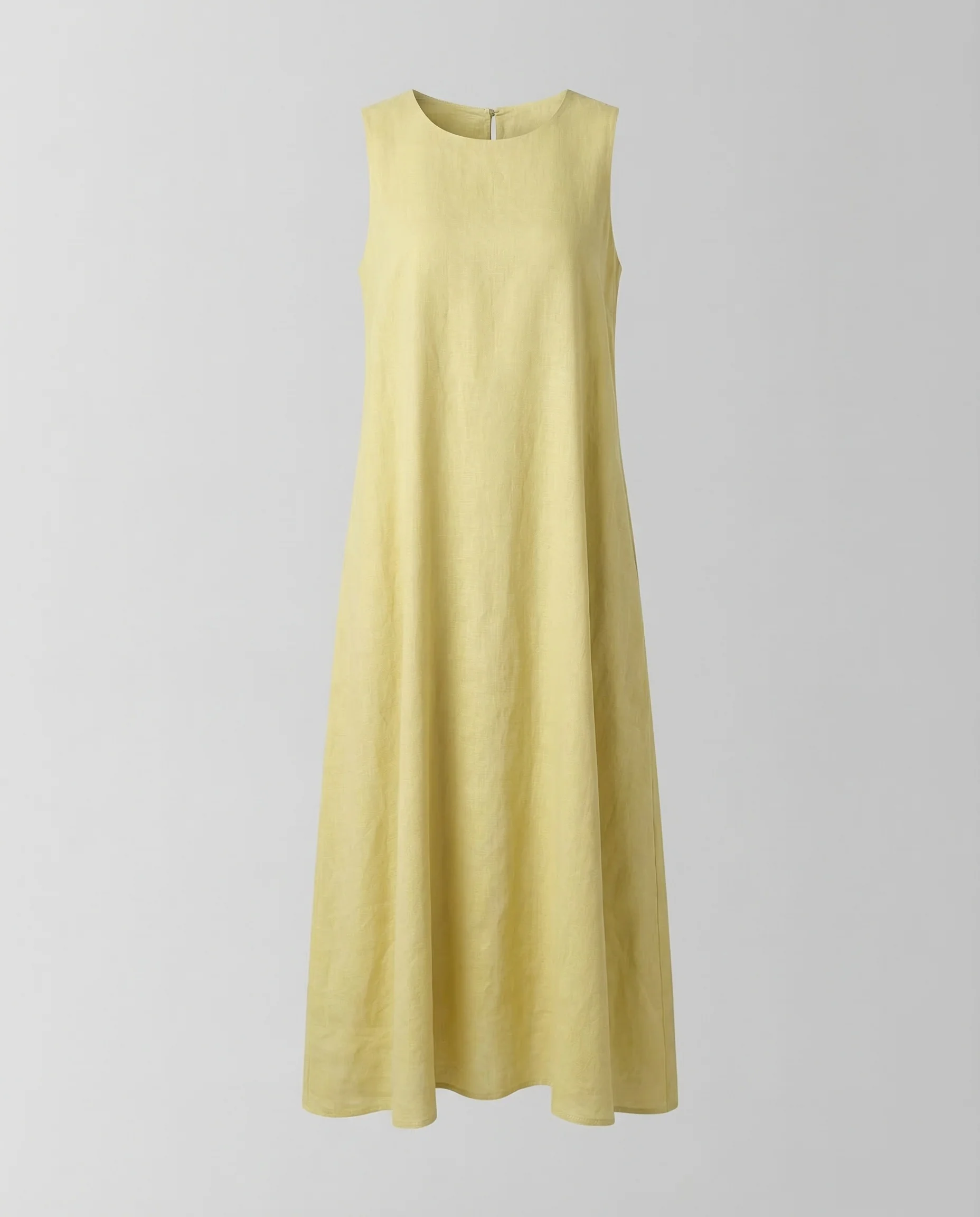 Damen Leinen Kleid A Linie - Image 5