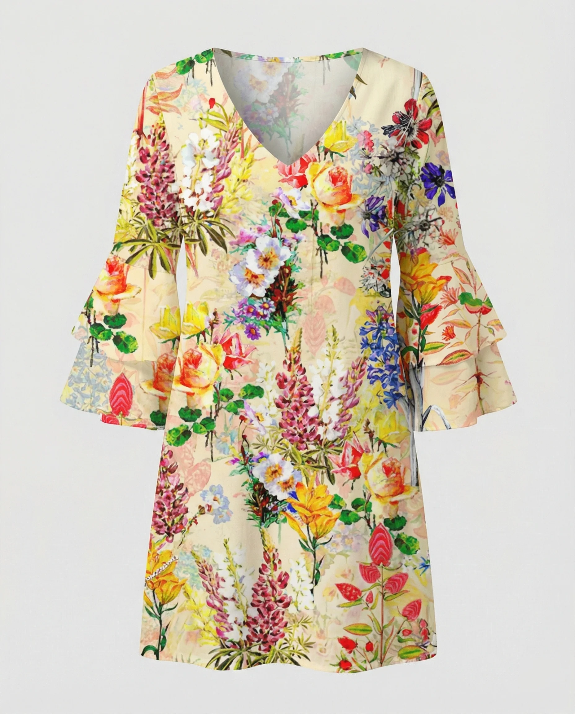 Damen Minikleid floral Sommer - Image 12