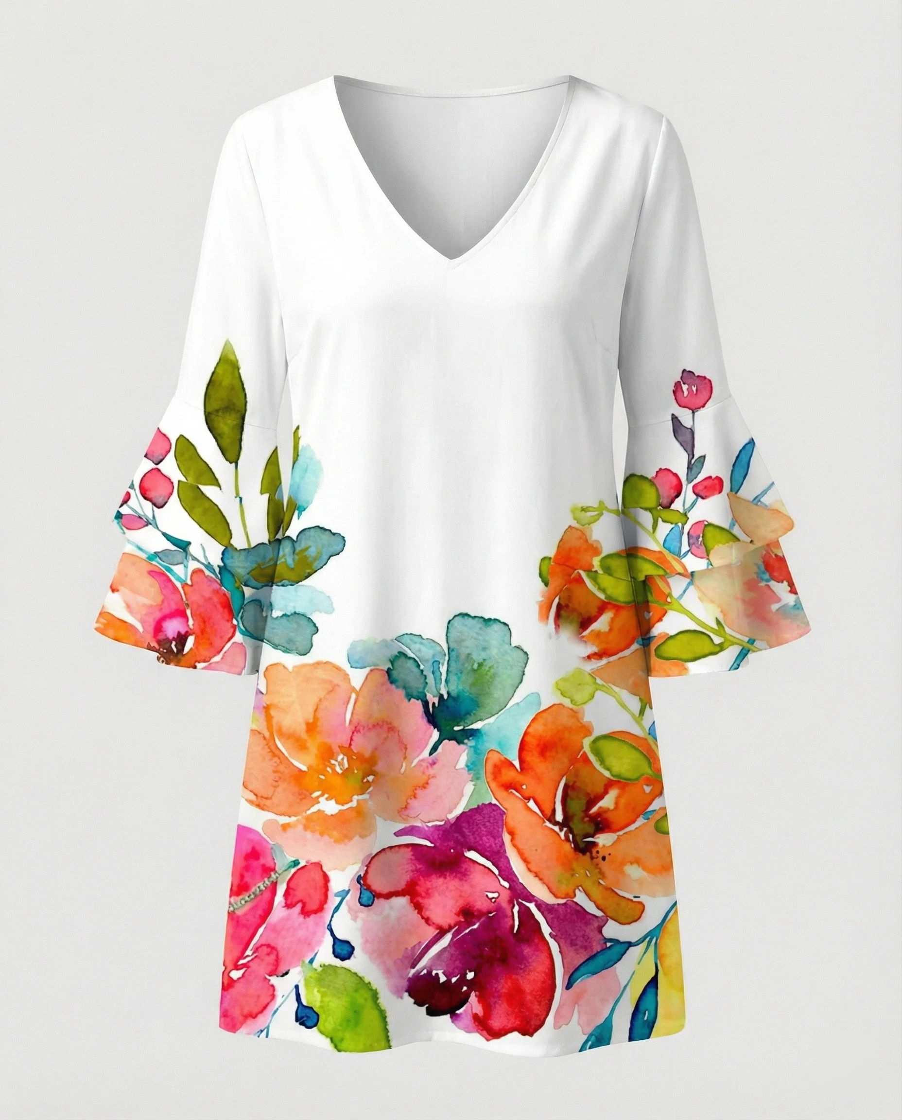 Damen Minikleid floral Sommer - Image 16