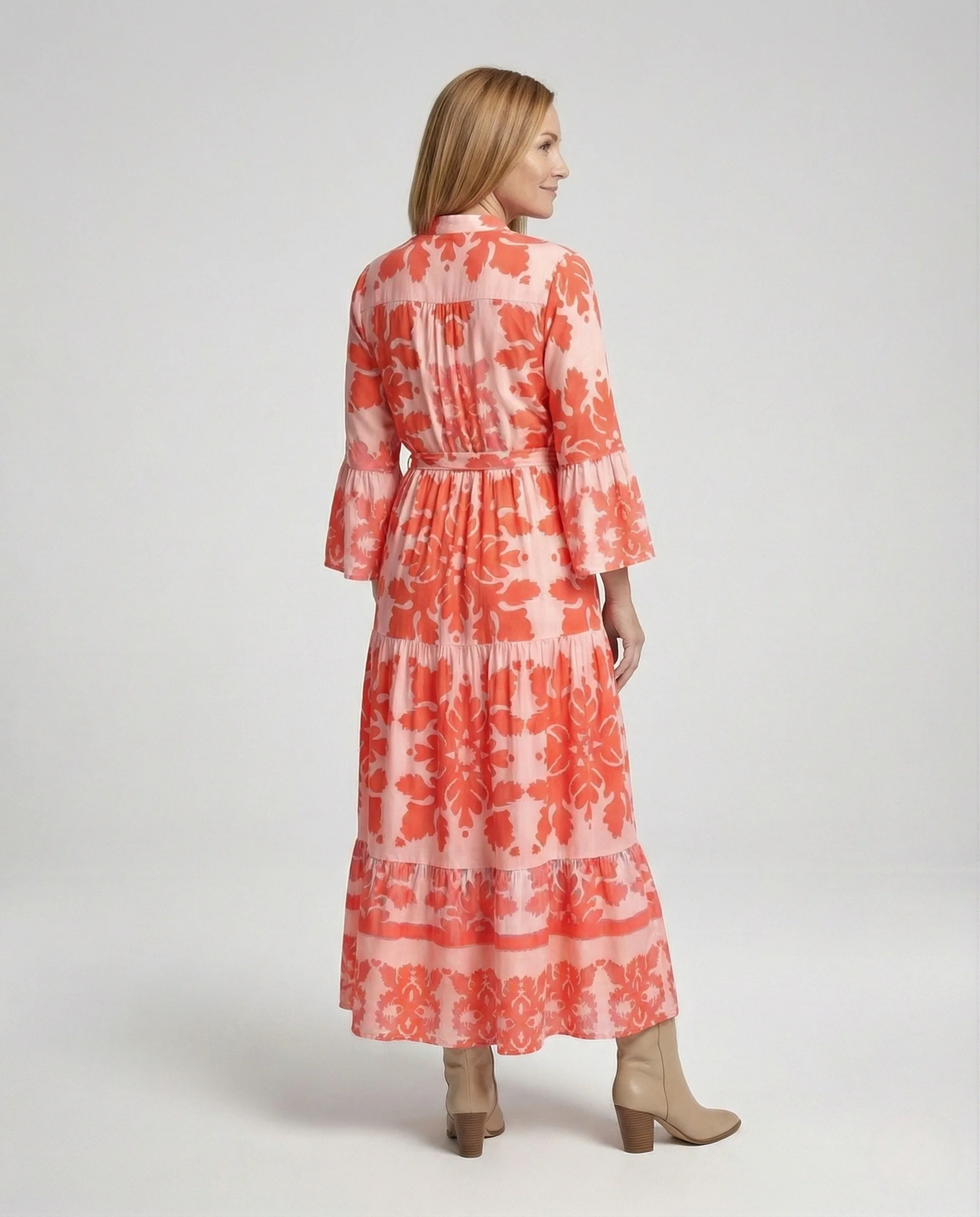 Boho Maxikleid Sommer Damen Volant - Image 4