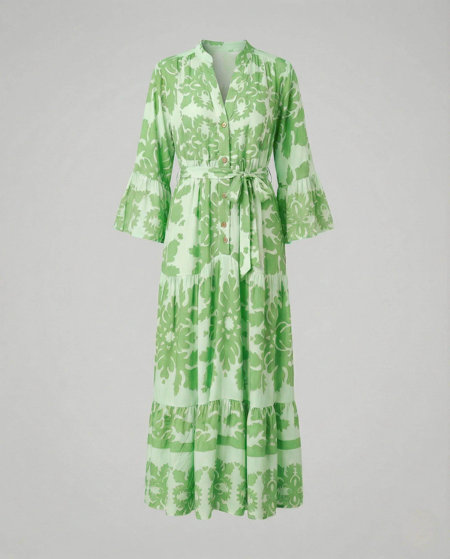 Boho Maxikleid Sommer Damen Volant - Image 6