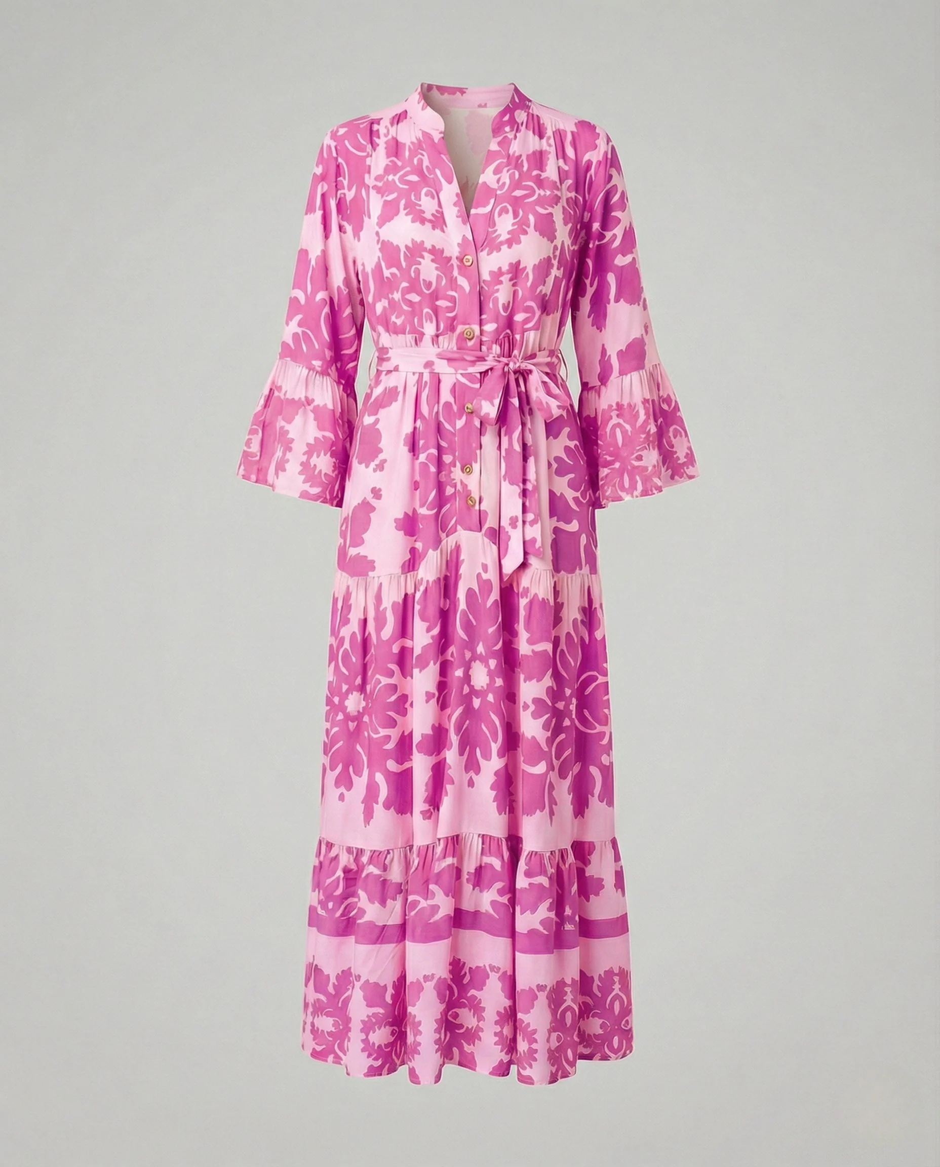Boho Maxikleid Sommer Damen Volant - Image 9